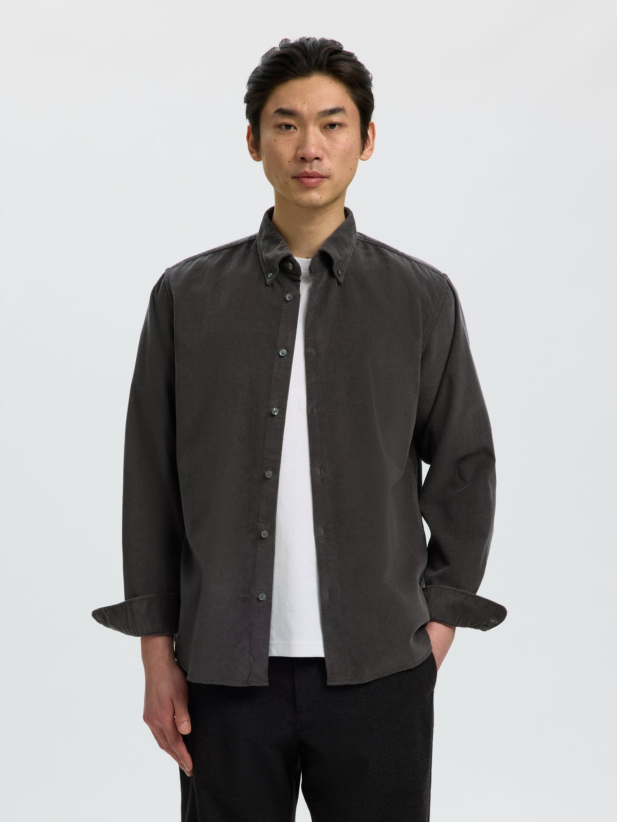 Selected homme Herren Hemden Dark Sha