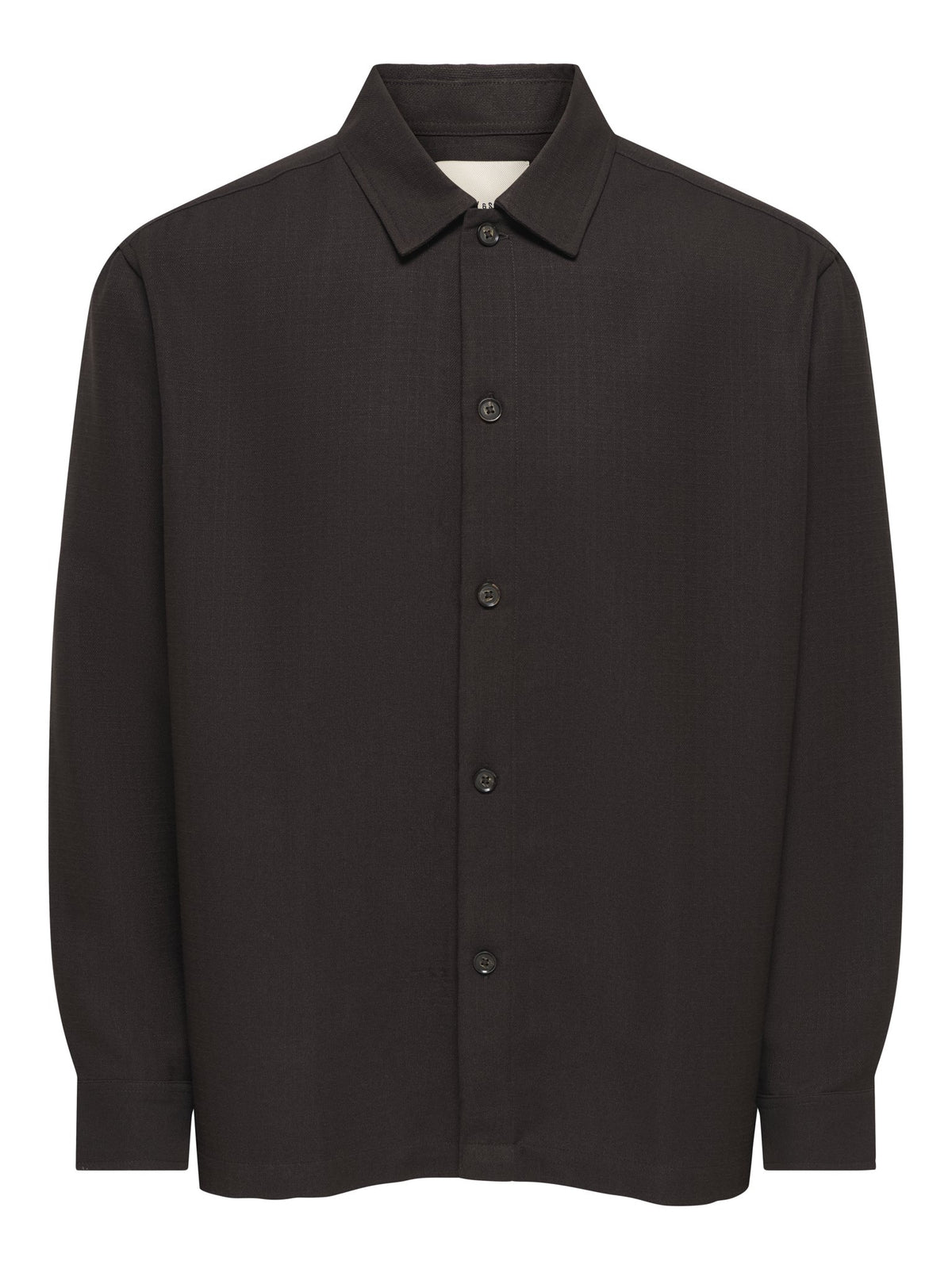 Only & Sons Herren Hemden lang Coffee Bean
