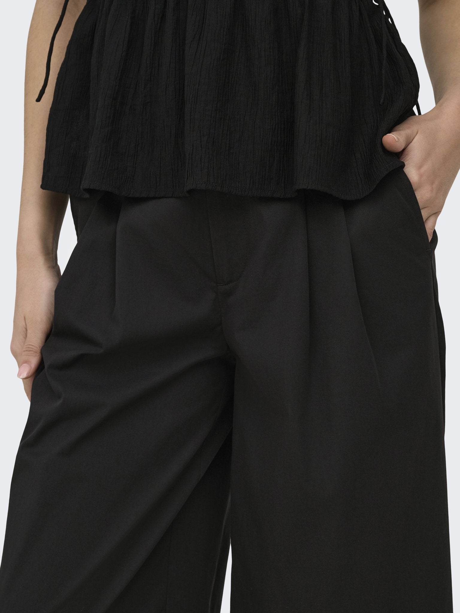 only Damen Hosen Black