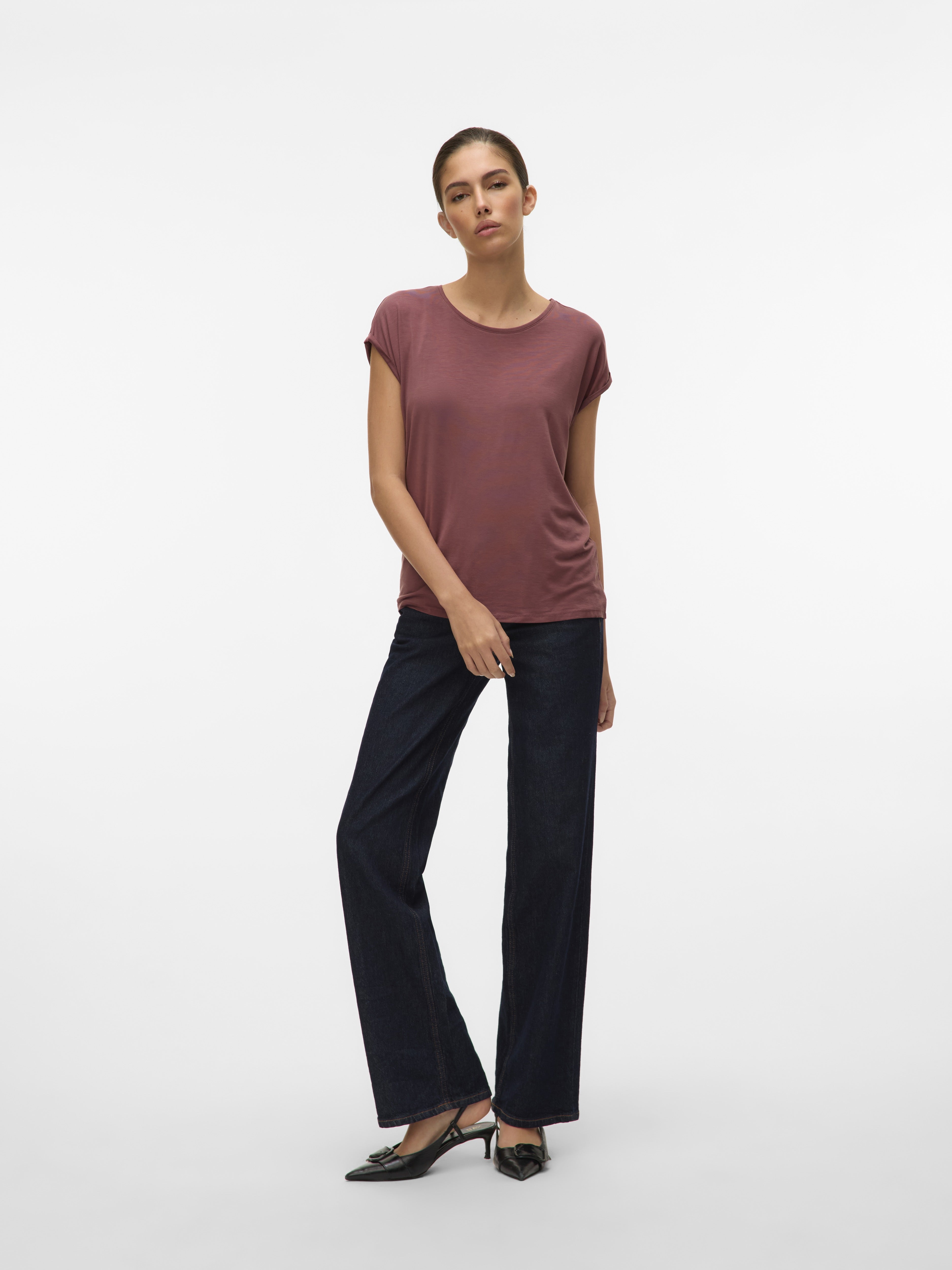 Vero Moda Damen T-Shirts Rose Brown