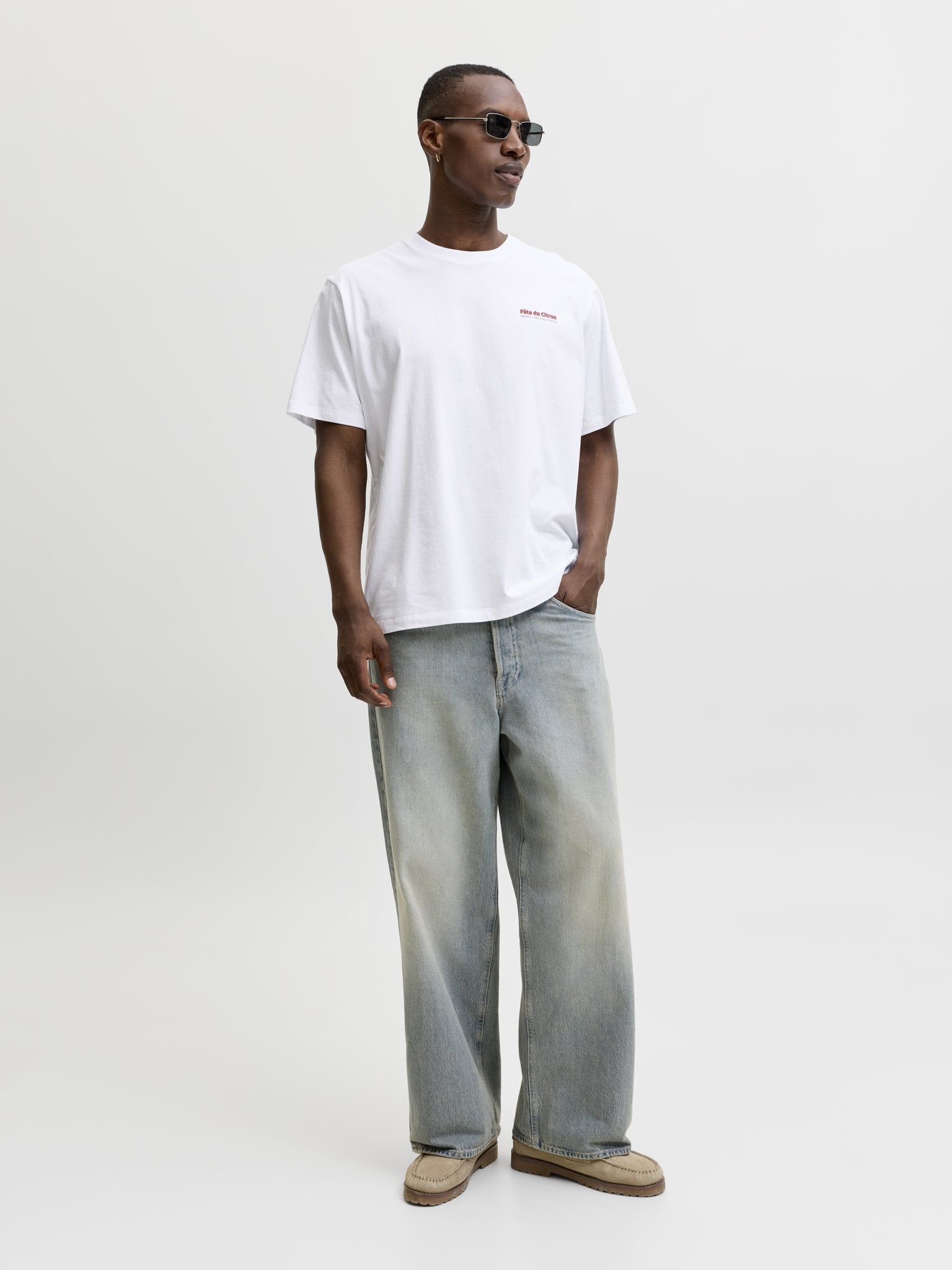 Jack & Jones Herren T-Shirts kurz Bright White