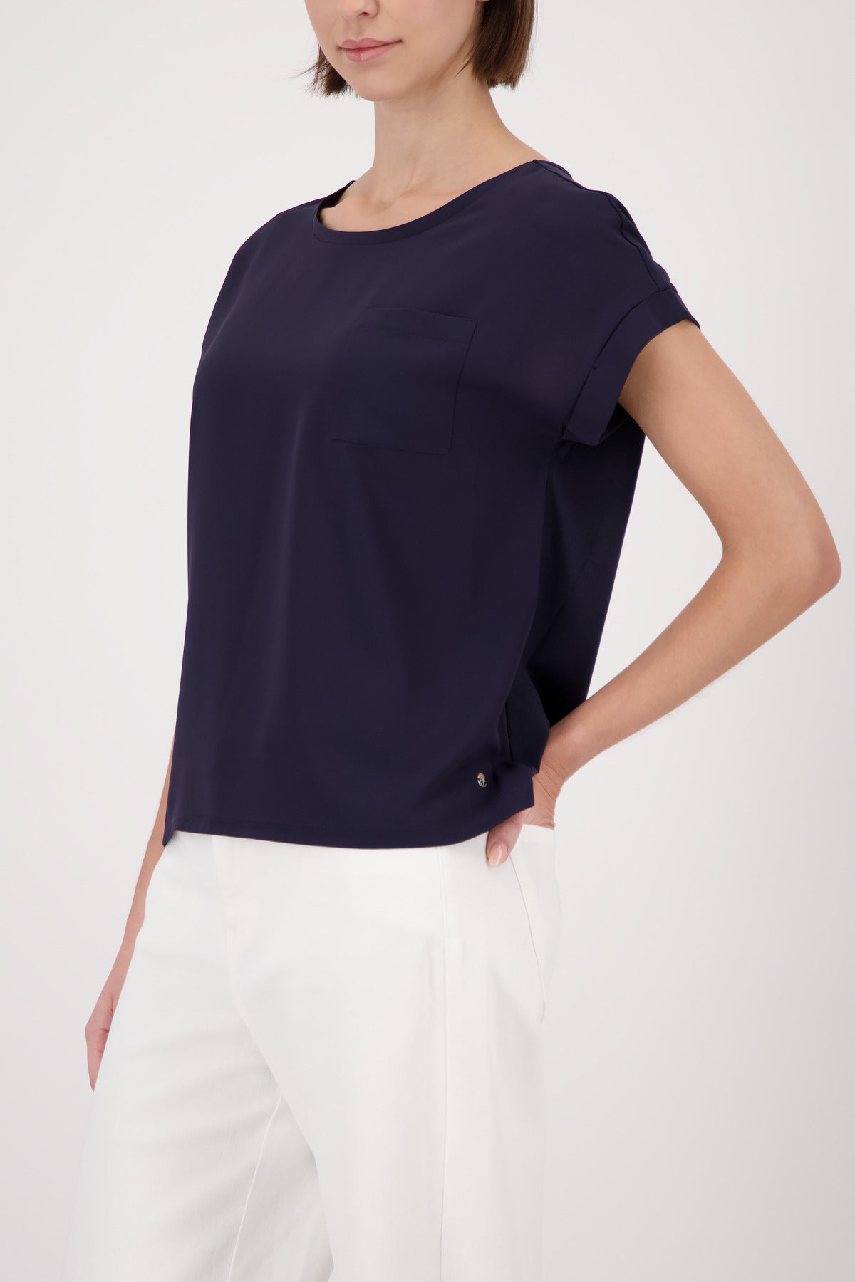 Monari Damen T-Shirts Marine