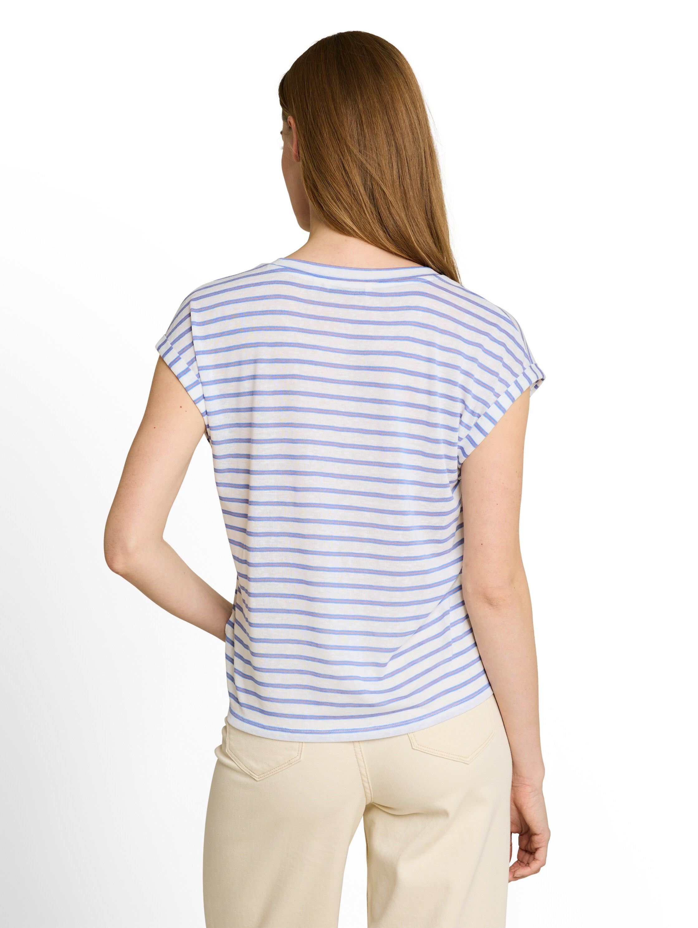 Tom Tailor denim Damen T-Shirts White Blue Cora