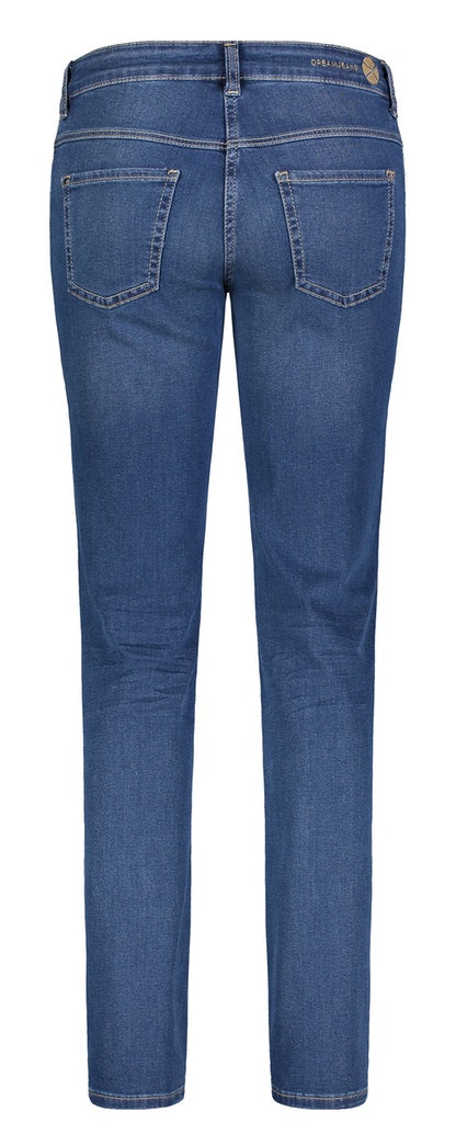 Mac Damen Jeans Mid Blue Authen