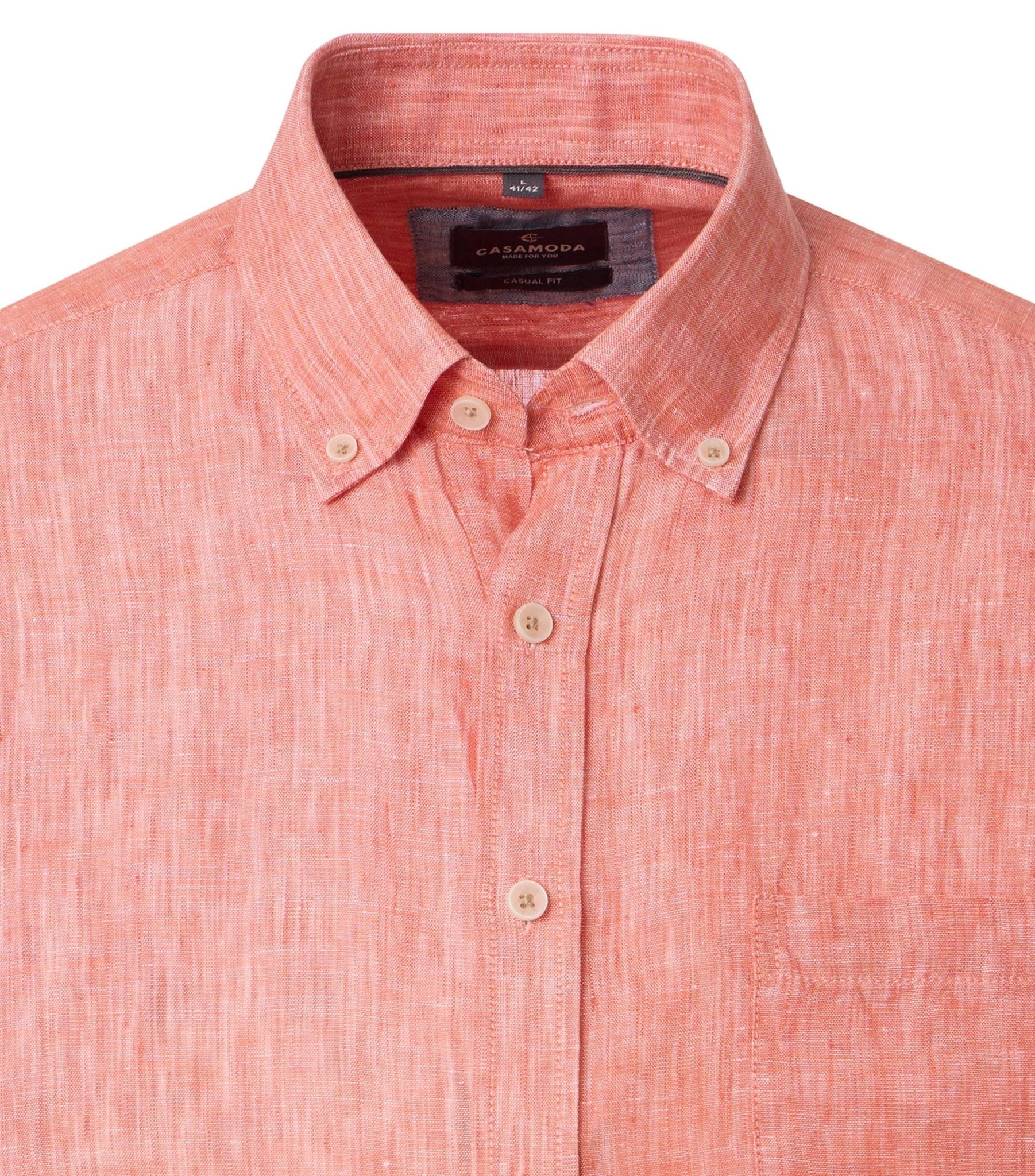 Casa Moda Herren Hemden kurz  Orange
