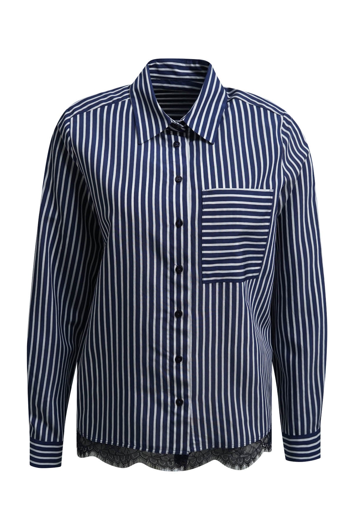 Milano Damen Blusen Navy Print
