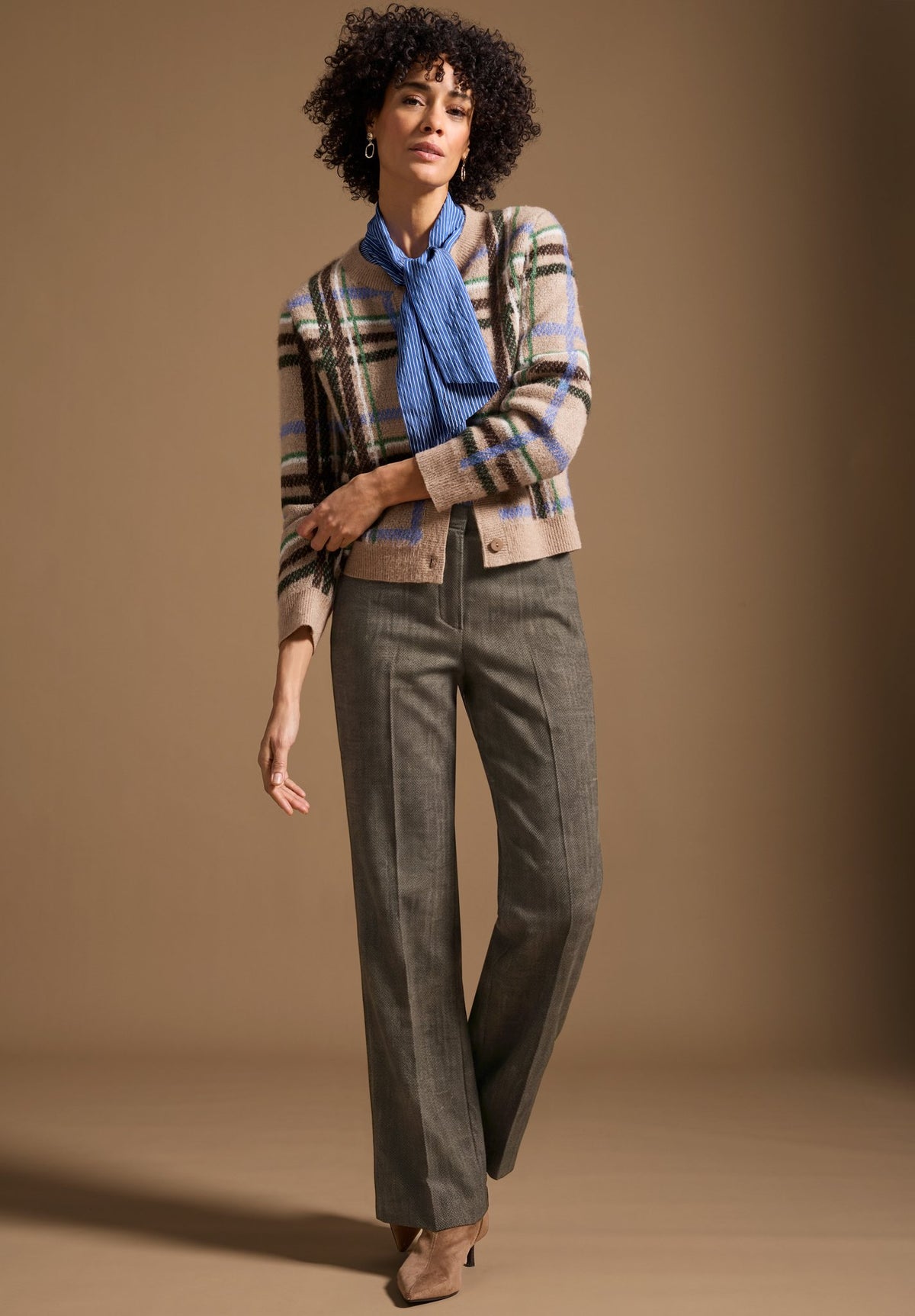 Bianca Damen Pullover Brown Mix