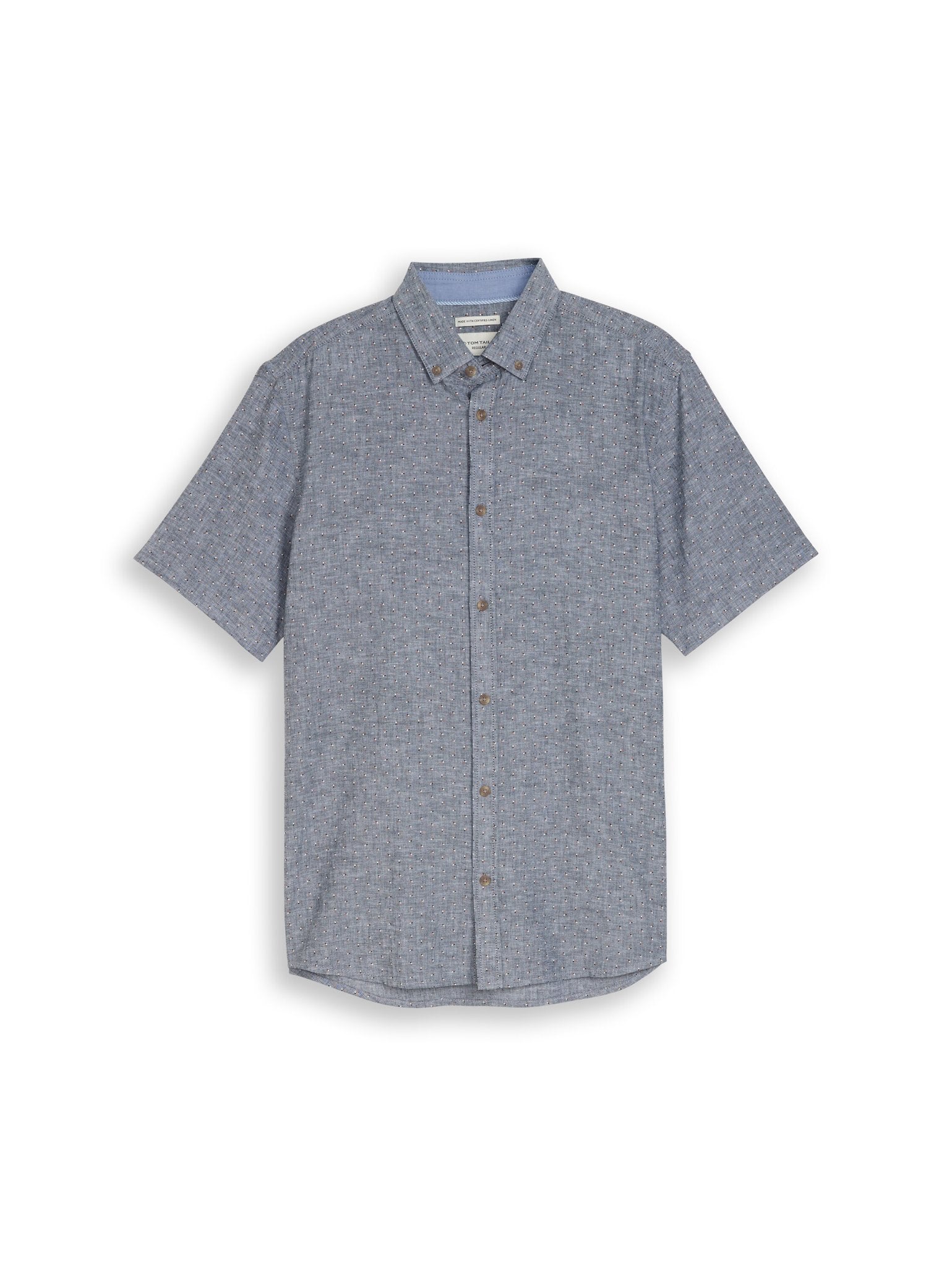 Tom Tailor Herren Hemden kurz Navy Design