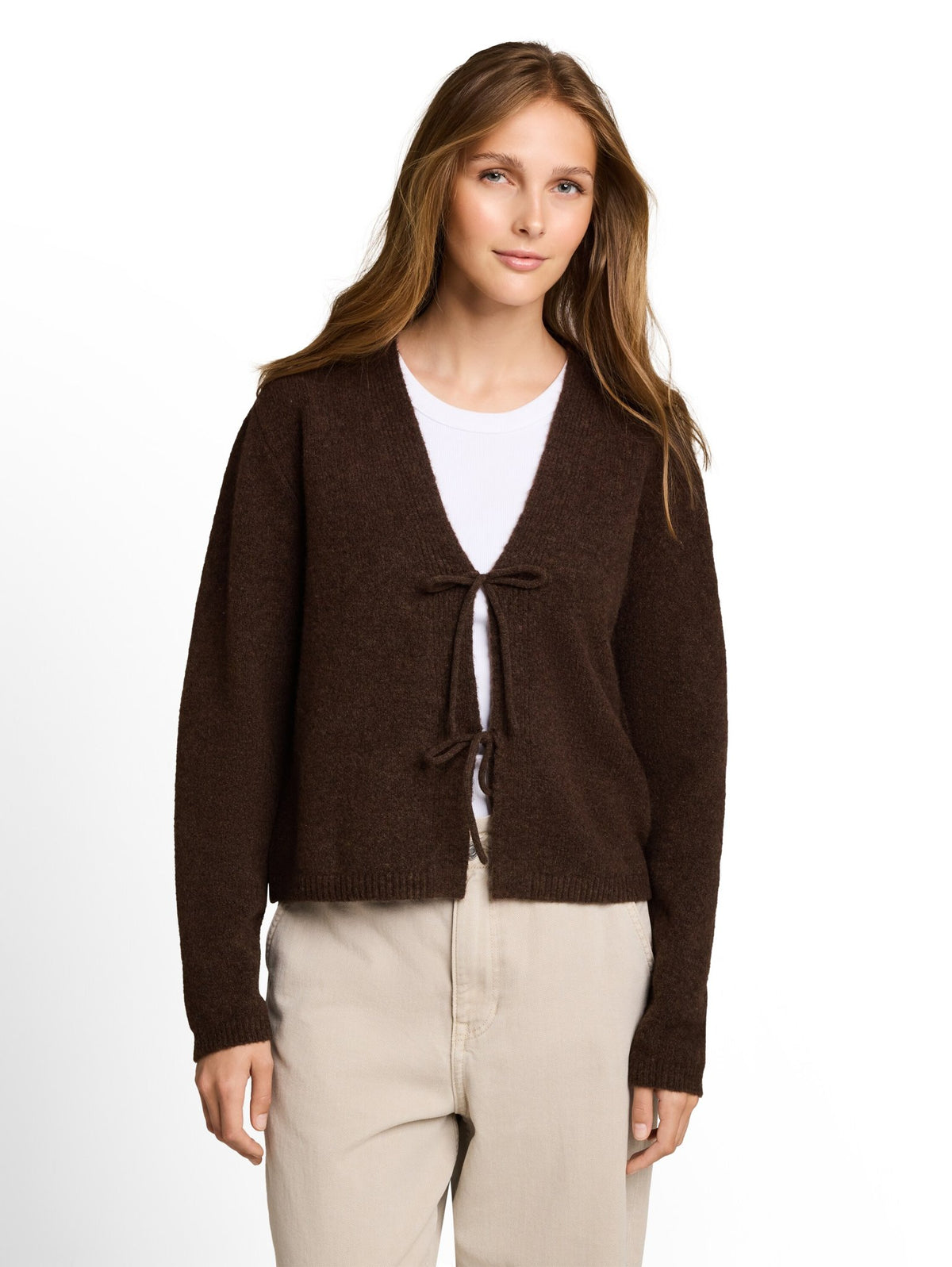 Tom Tailor denim Damen Strickjacken Cool Dark Brown