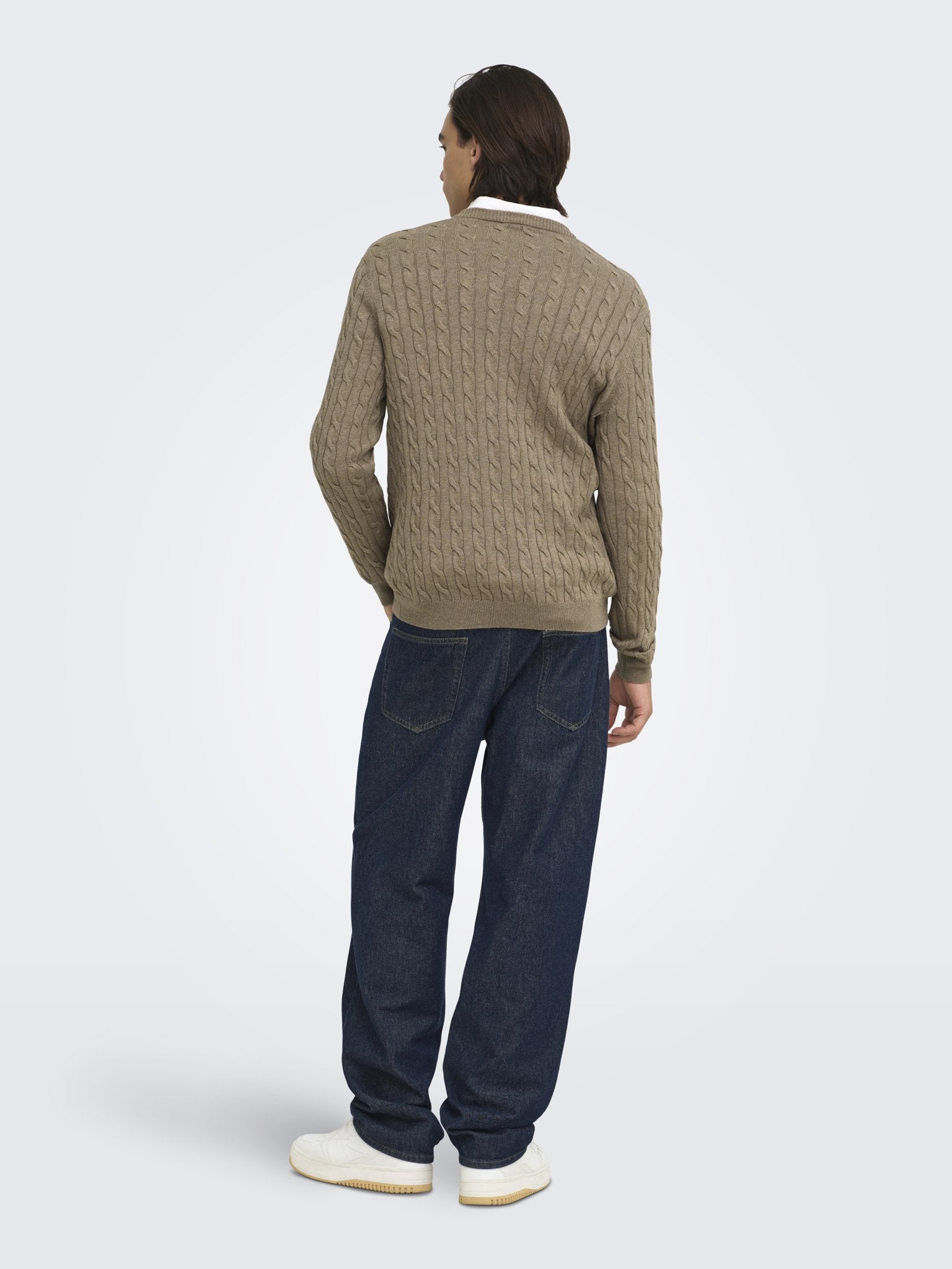 Only & Sons Herren Pullover Desert Taupe/Me