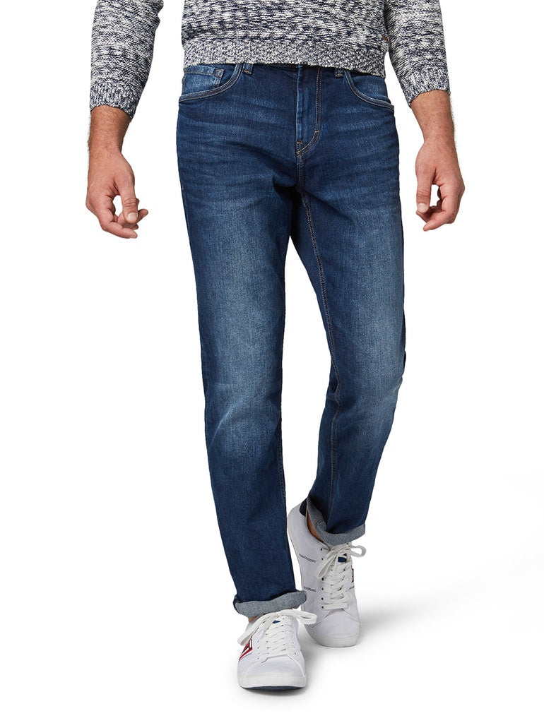 Tom Tailor Herren Jeans Mid Stone Wash