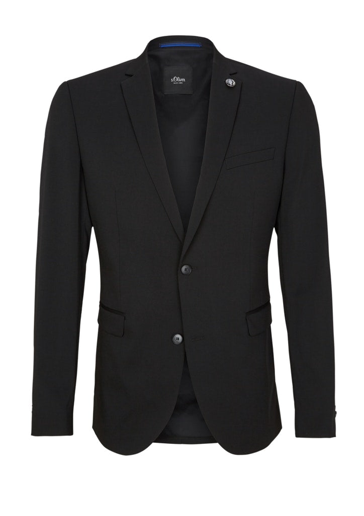 S. Oliver black Herren Sakkos Grey/Black
