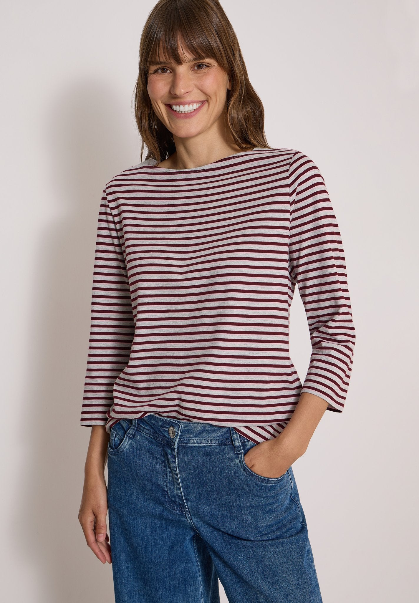 Cecil Damen T-Shirts  Light Gre