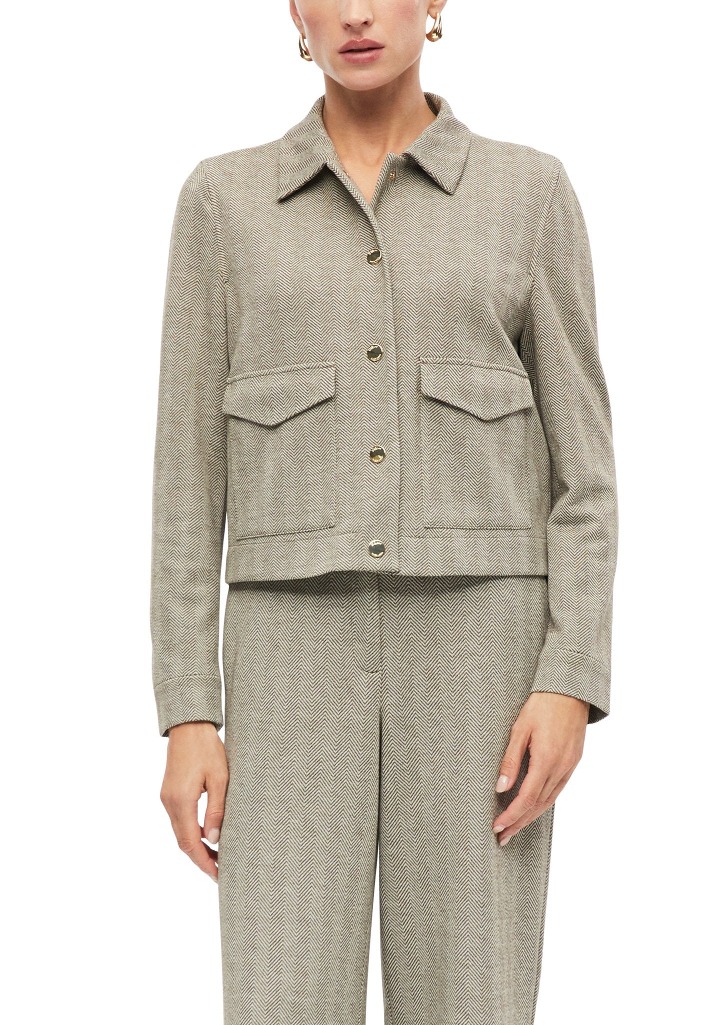 S. Oliver black Damen Blazer X Grey/Black