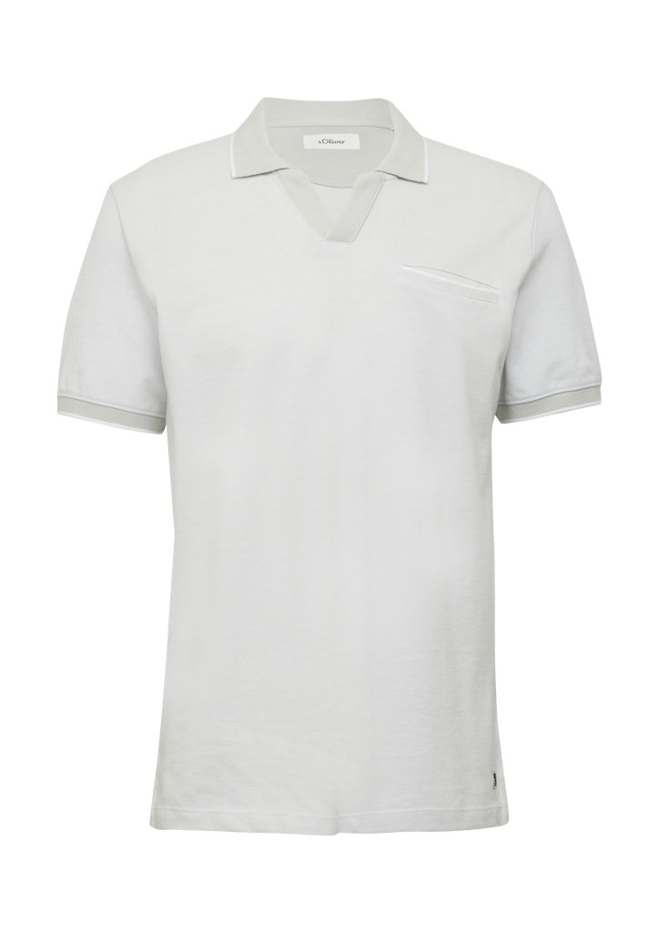 S. Oliver red Herren Polo-Shirts White