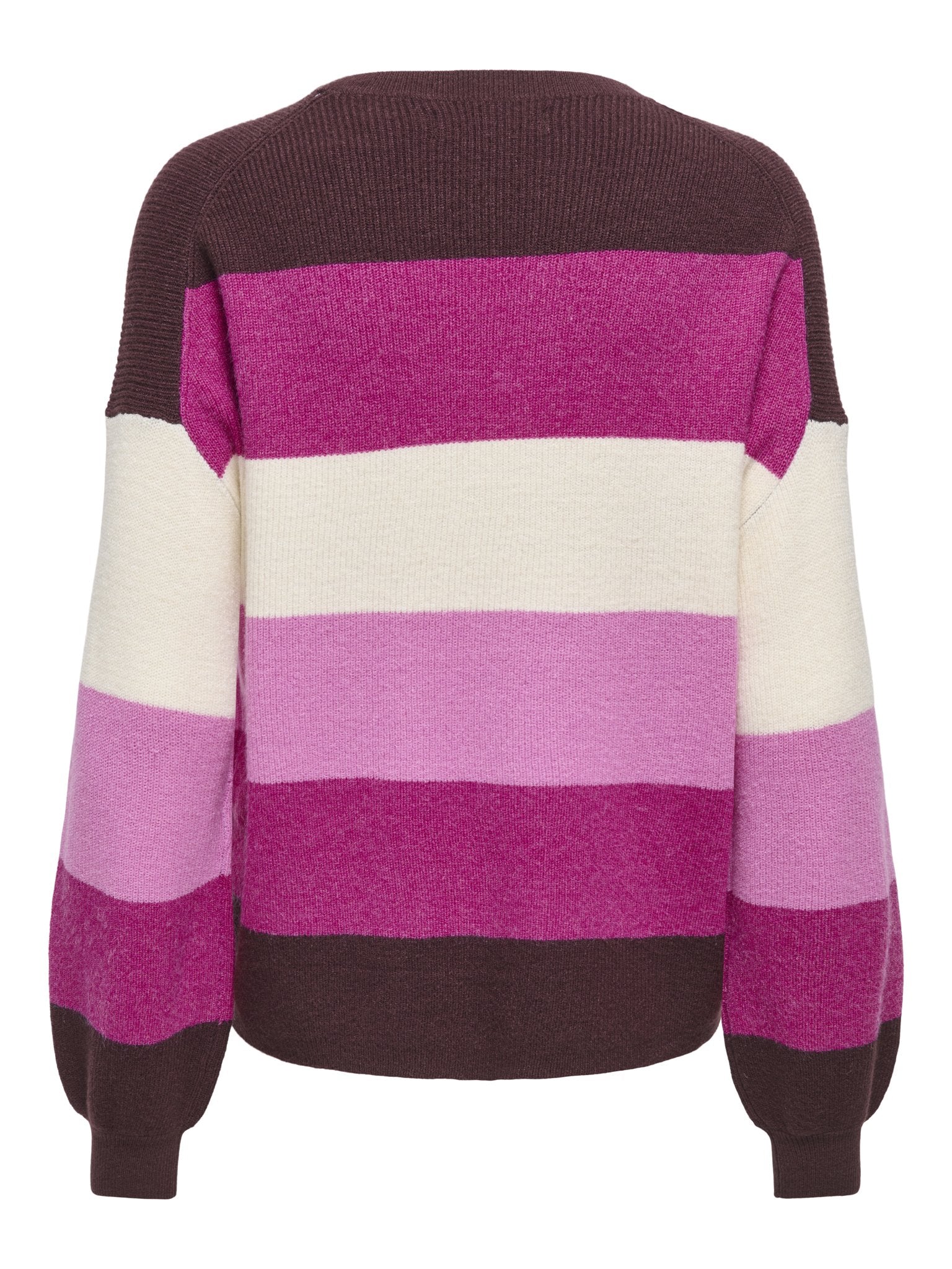 only Damen Pullover Fudge/Fuchsia R