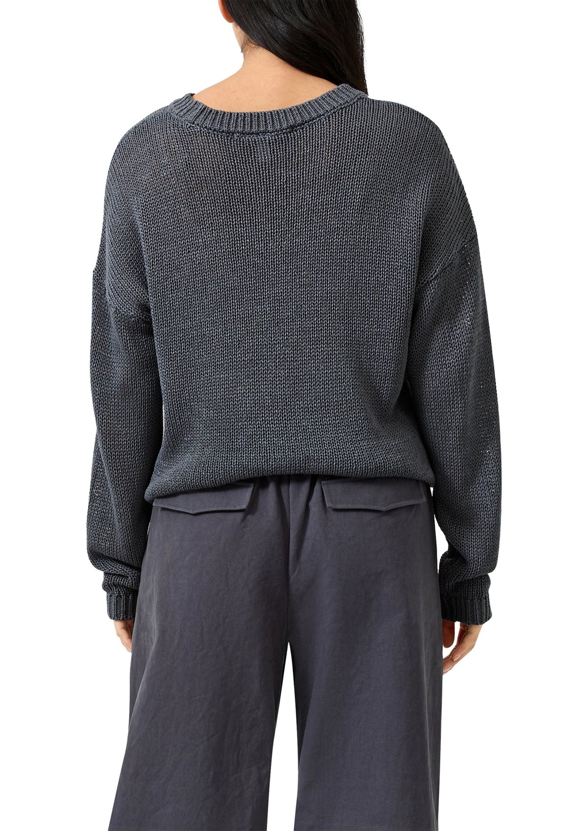 QS by S.Oliver Damen Pullover Grey/Black