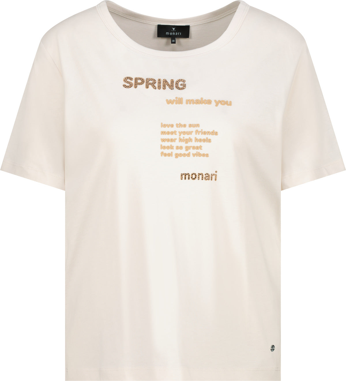 Monari Damen T-Shirts  Champagne B
