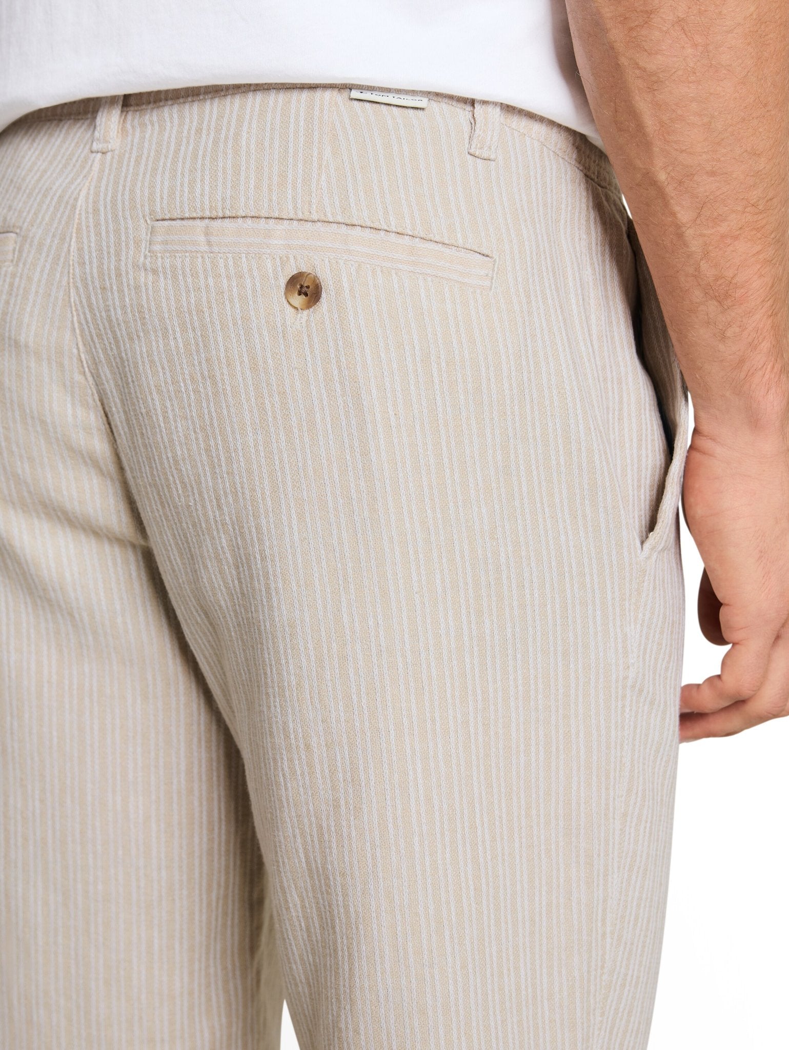 Tom Tailor Herren Hosen Cashew Beige St