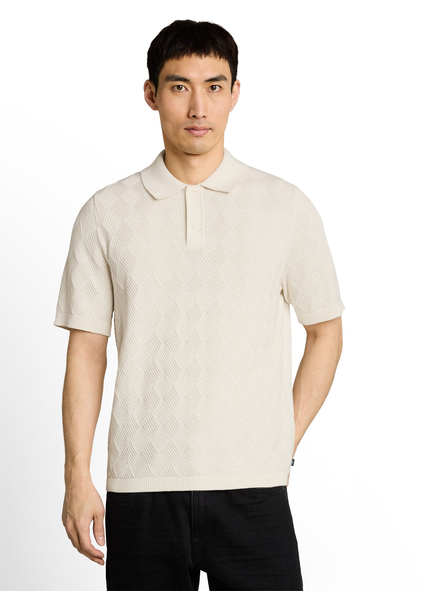 Tom Tailor Herren Polo-Shirts Gardenia White