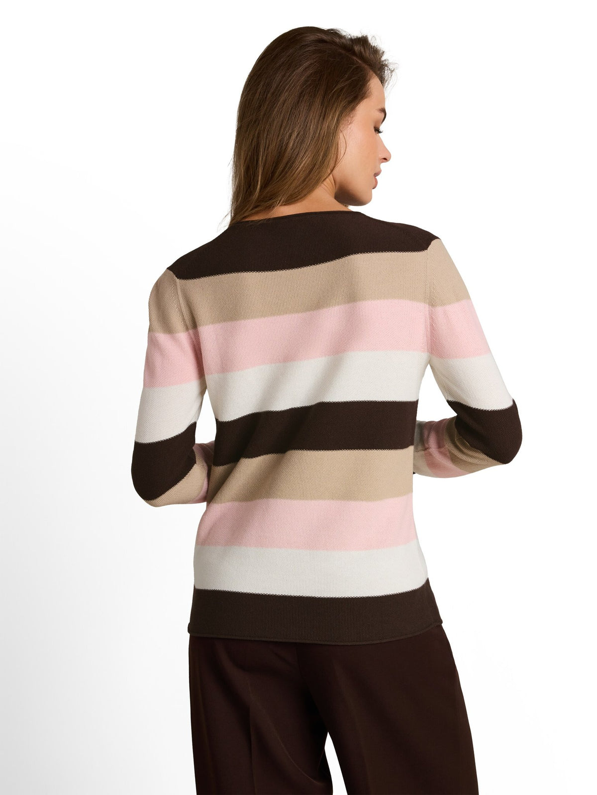 Tom Tailor Damen Pullover Brown Beige Pin