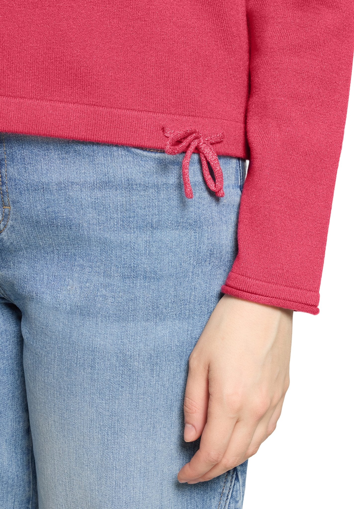 Cartoon Damen Pullover Red Bud