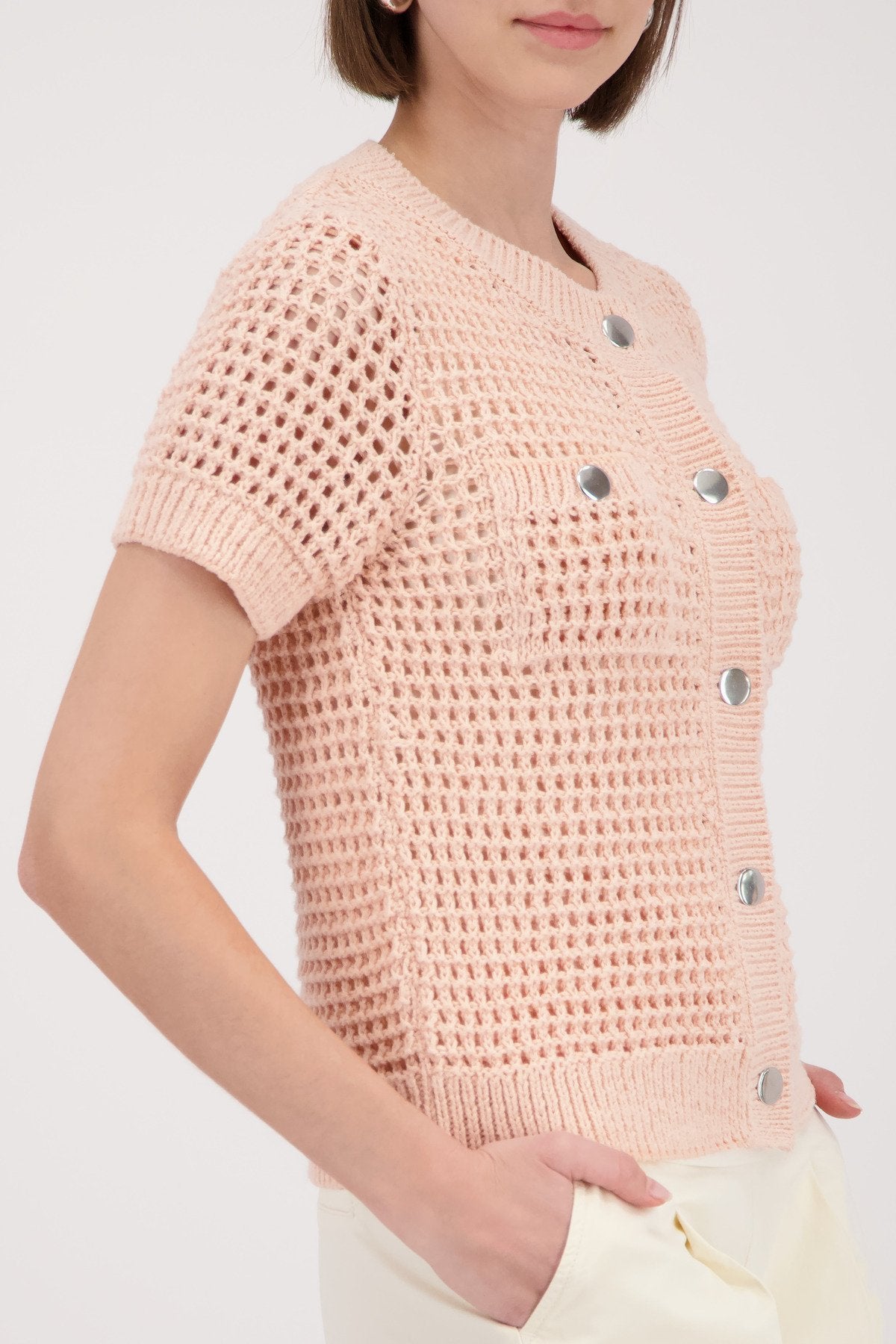 Monari Damen Strickjacken Summer Peac