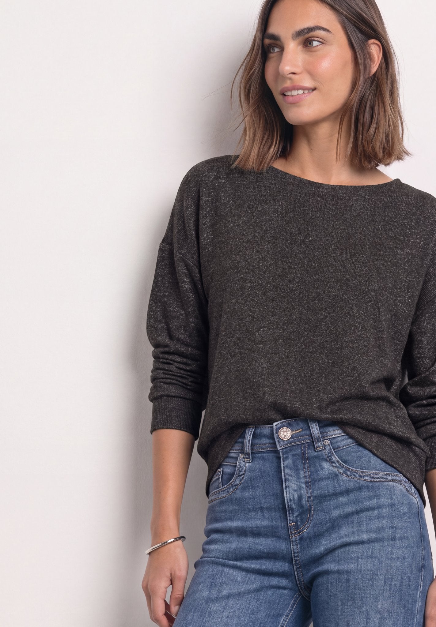 Street One Damen T-Shirts  Black Cof