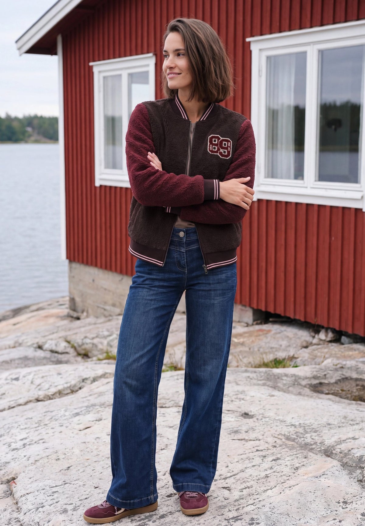 Cecil Damen T-Shirts  Berry Red