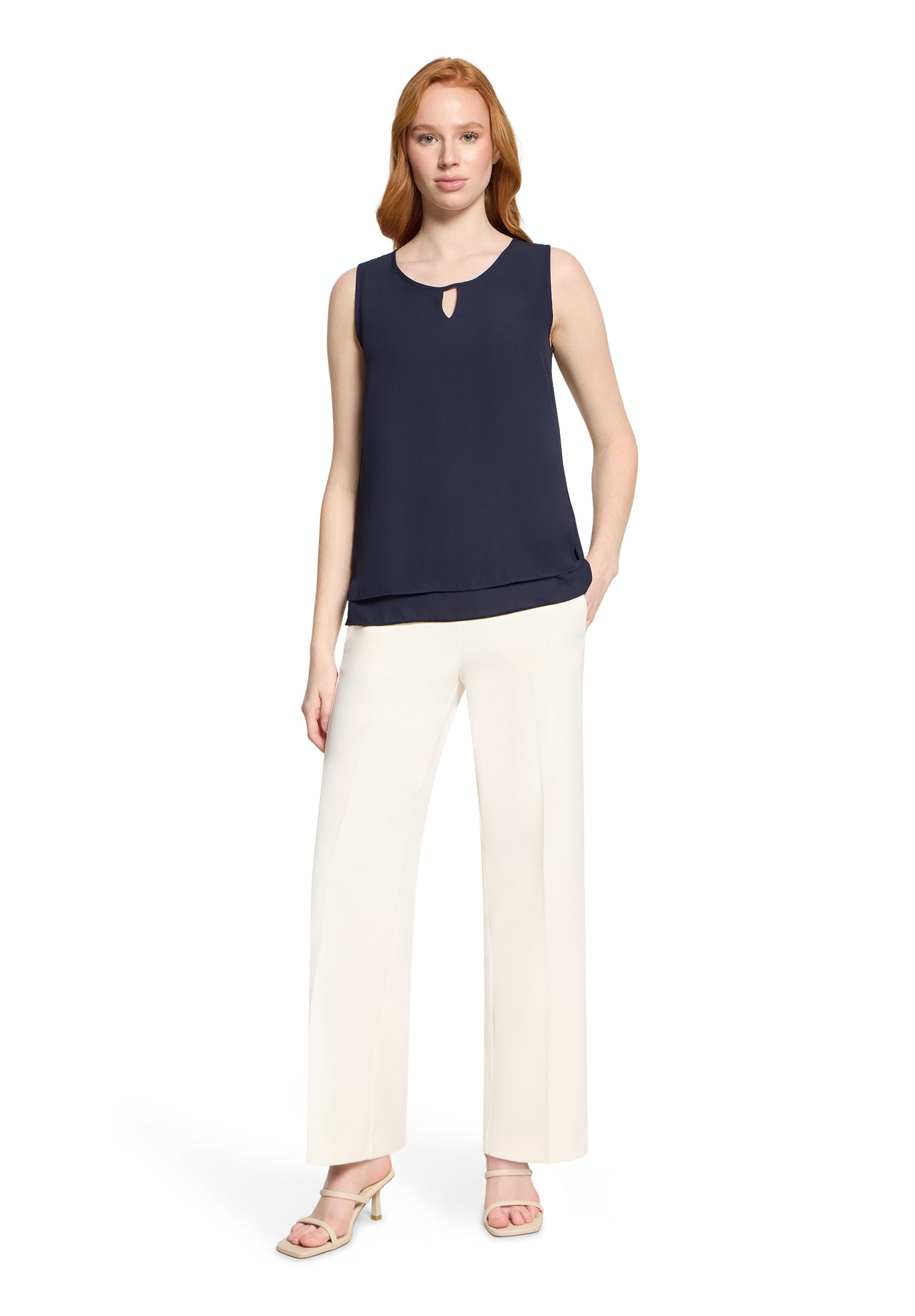 Vera Mont Damen Blusen kurz Night Sky
