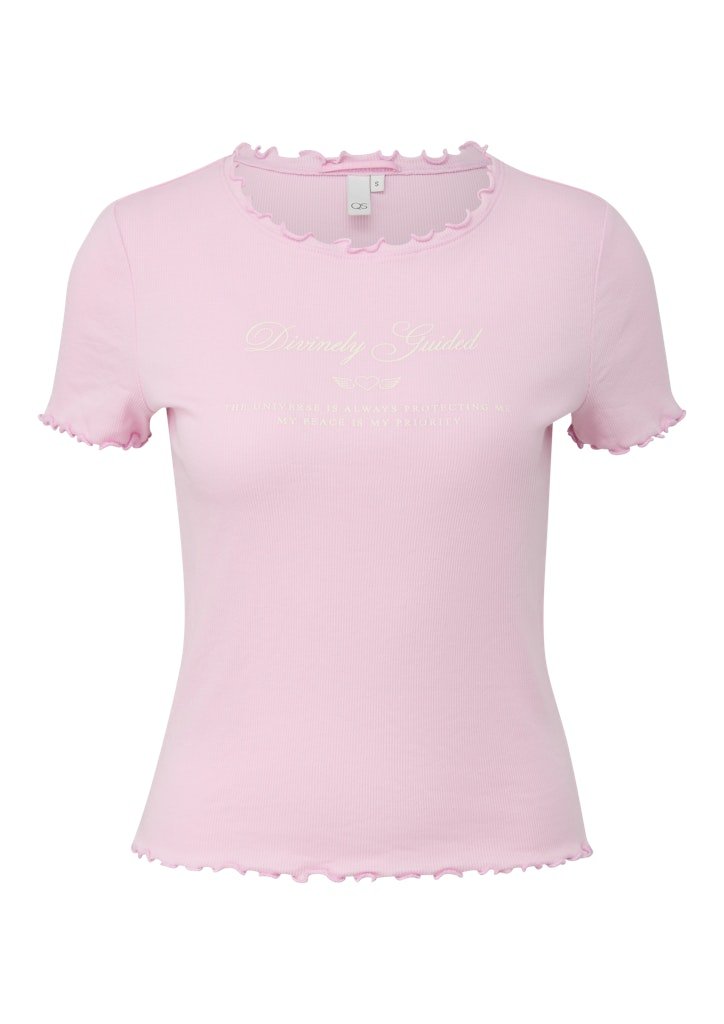 QS by S.Oliver Damen T-Shirts Lilac/Pink