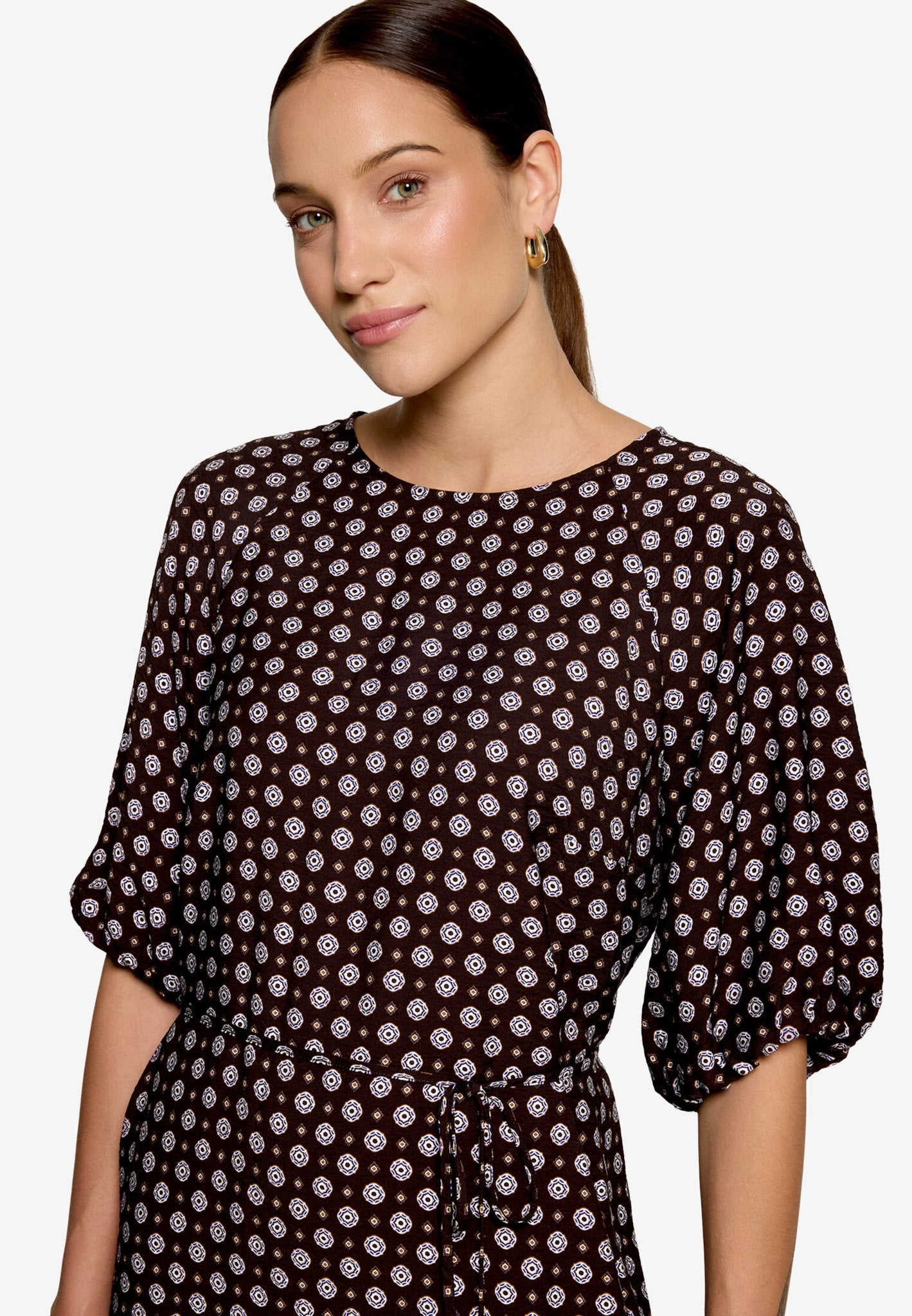 Zero Damen Kleider Brown/Blue