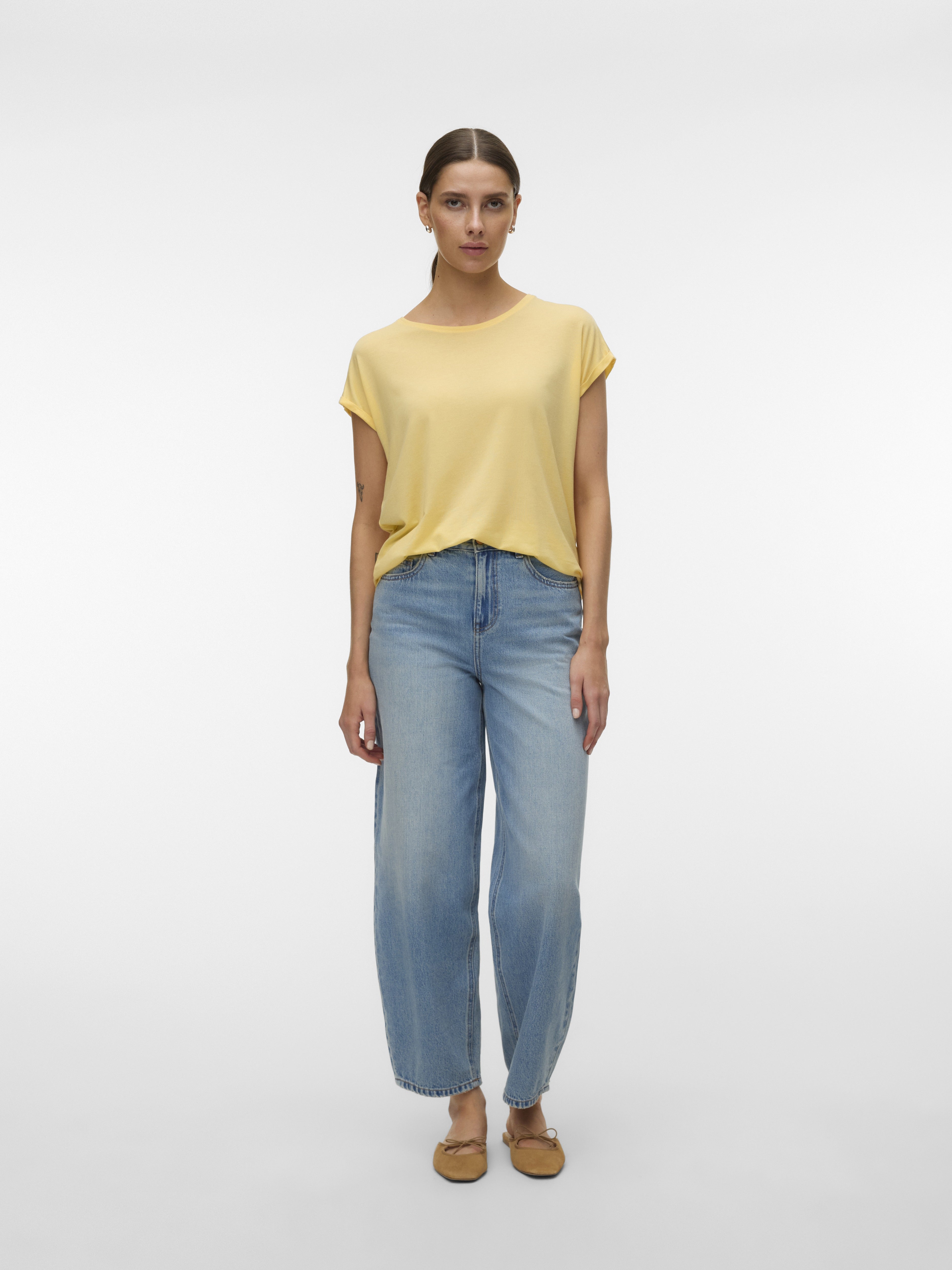Vero Moda Damen T-Shirts Golden Haze