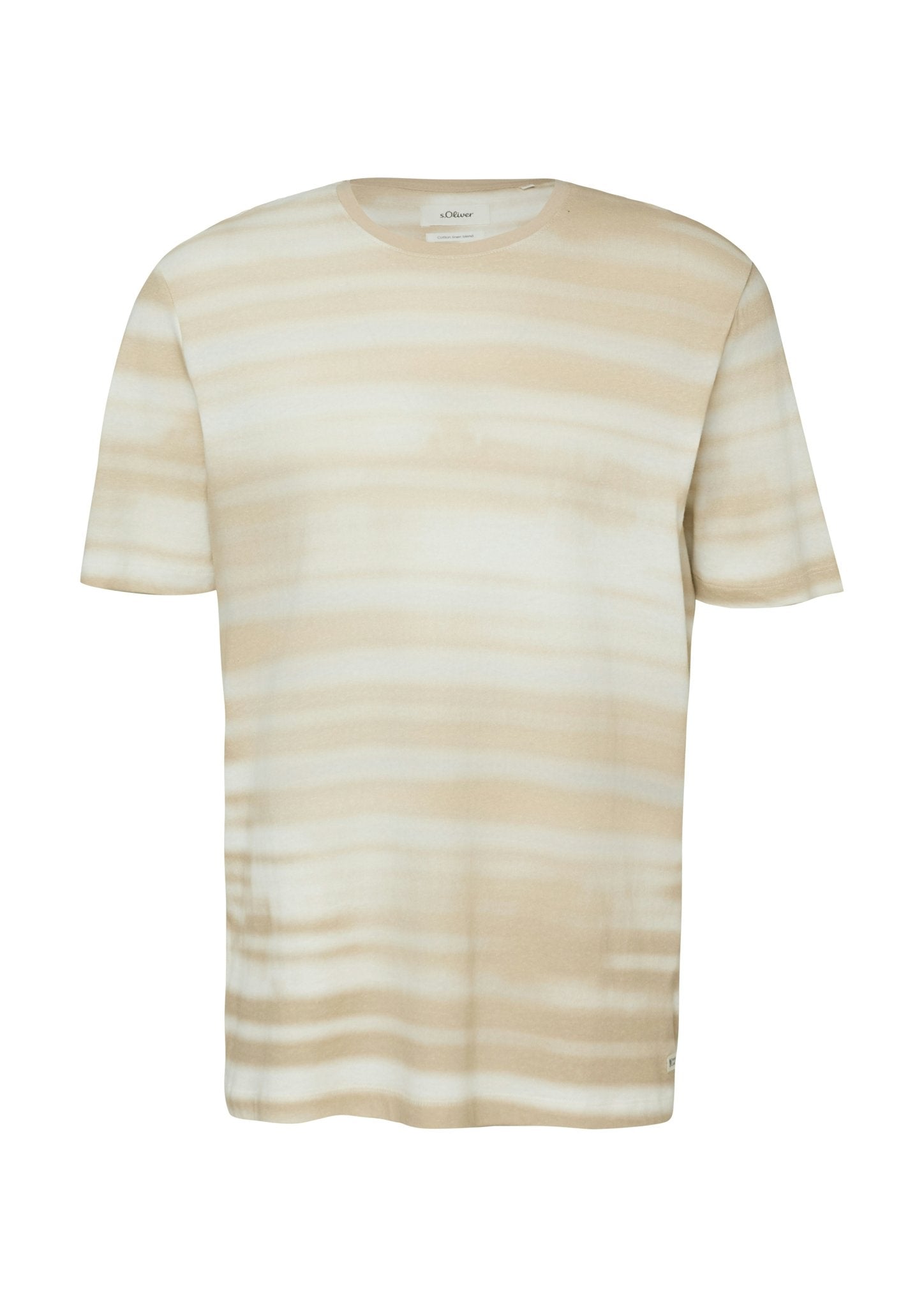 S. Oliver red Herren T-Shirts kurz Brown