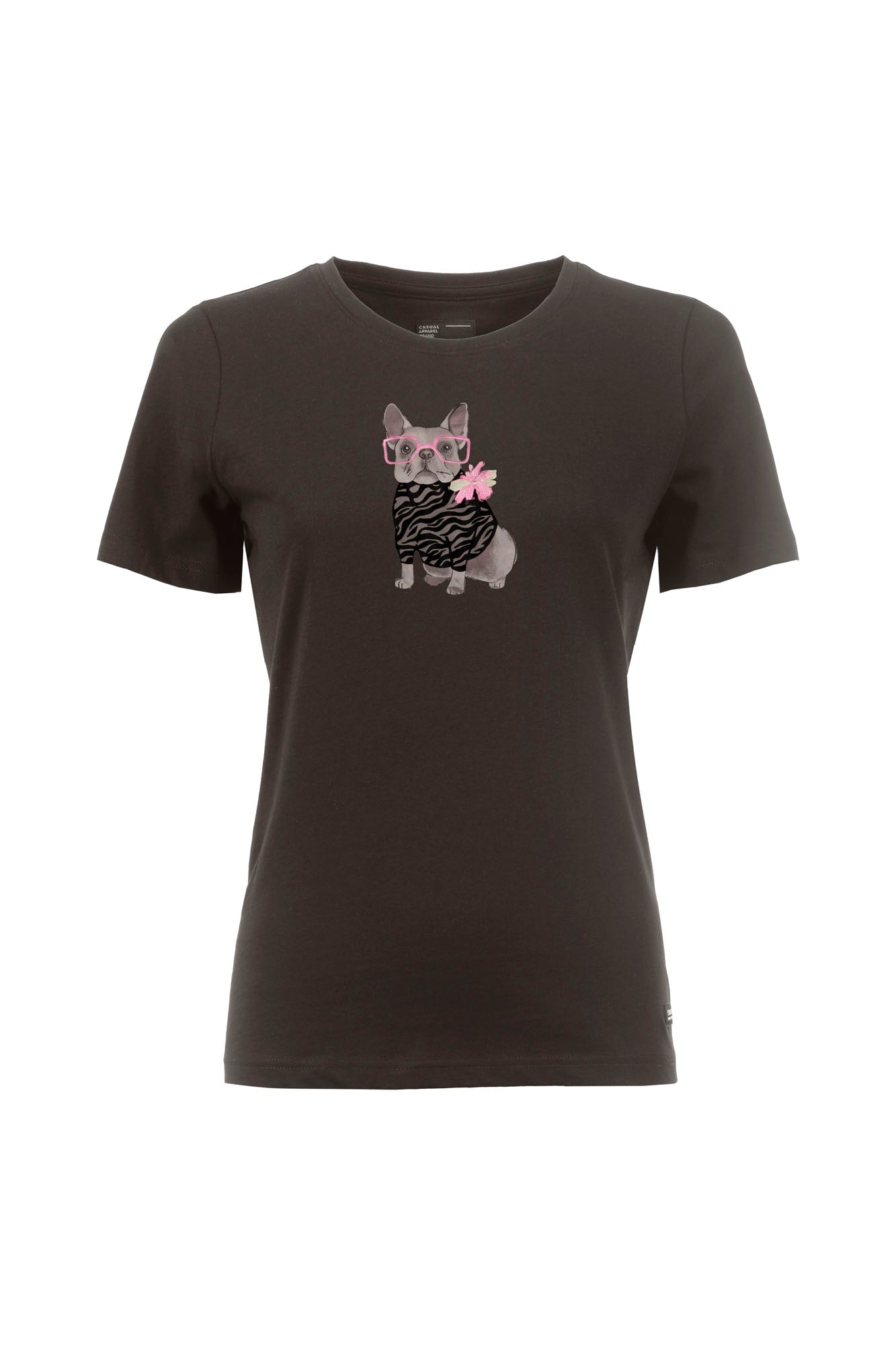 Soquesto Damen T-Shirts Dunkeltaupe