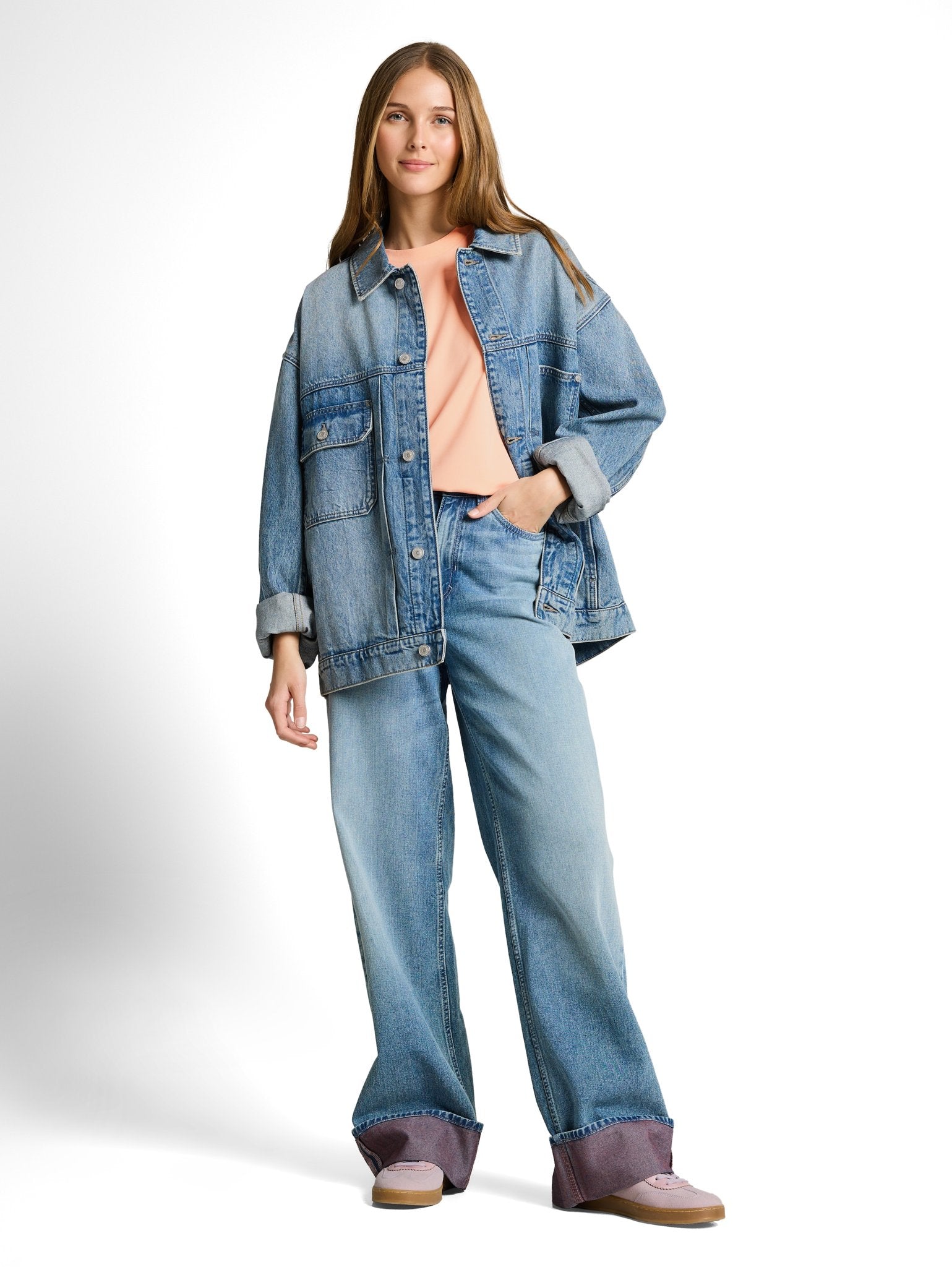 Tom Tailor denim Damen T-Shirts Orange Parfait