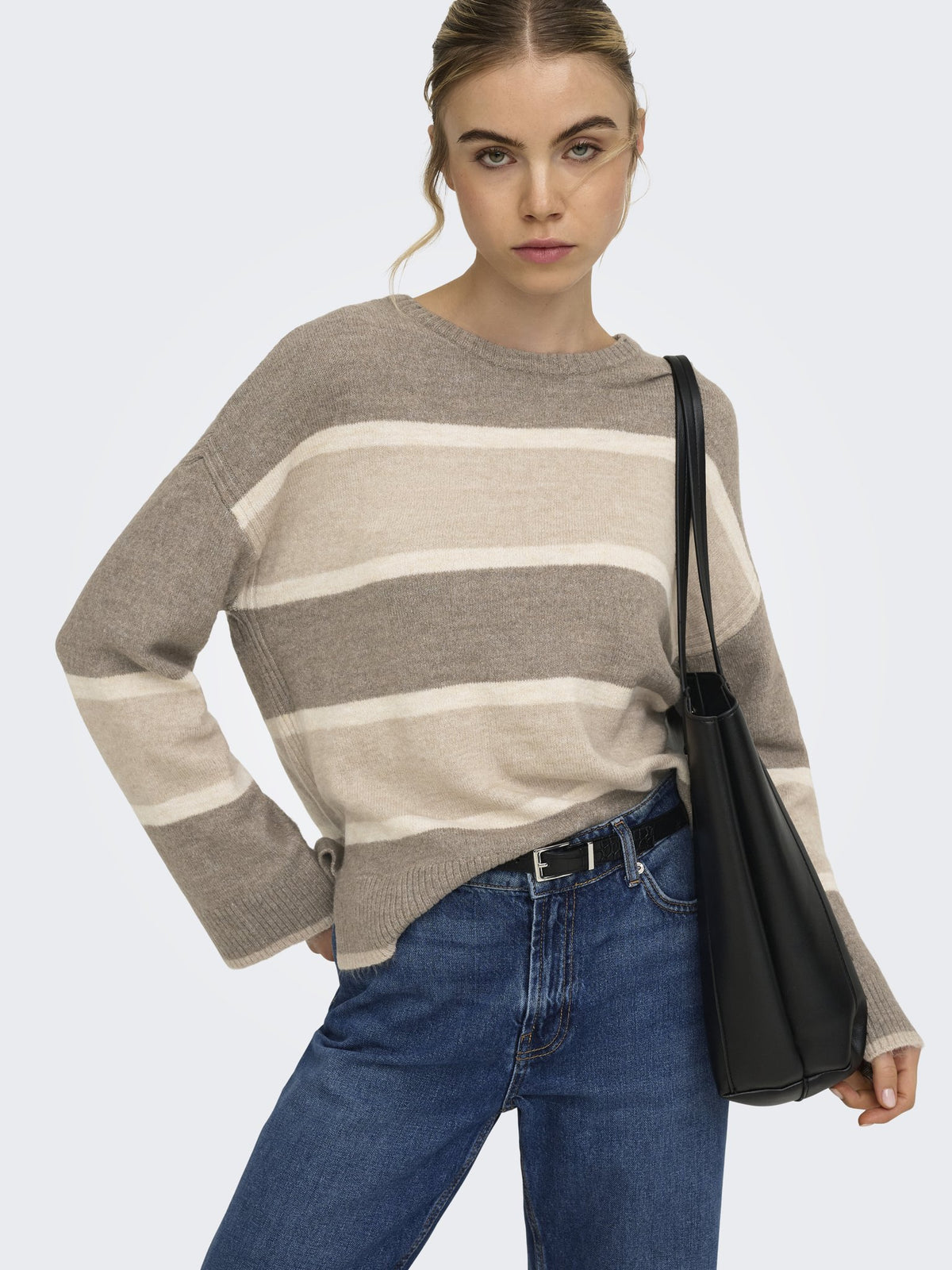 Only Damen Pullover Walnut/Birch/St