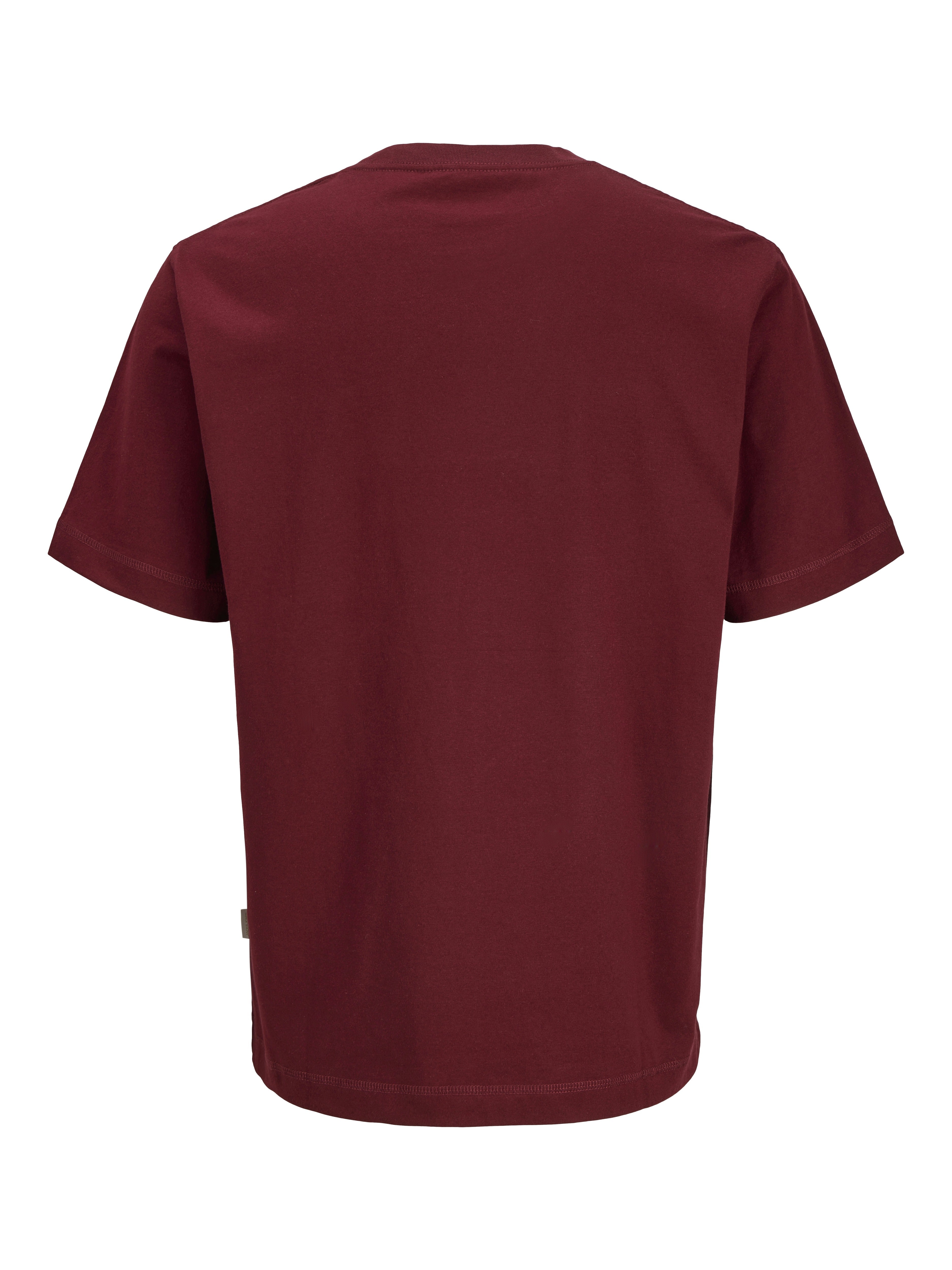 Jack & Jones Herren T-Shirts kurz Cabernet