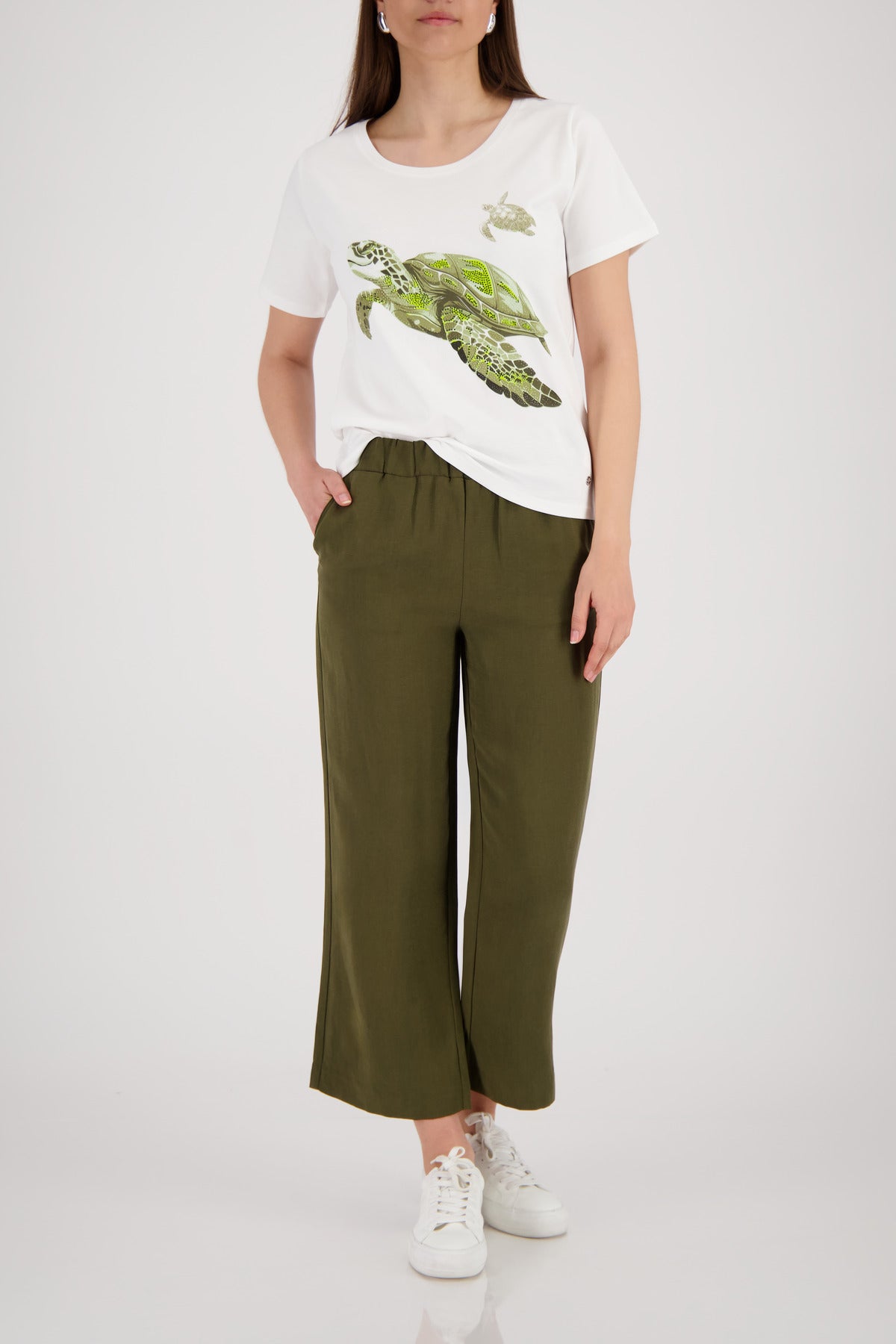 Monari Damen T-Shirts  Cream