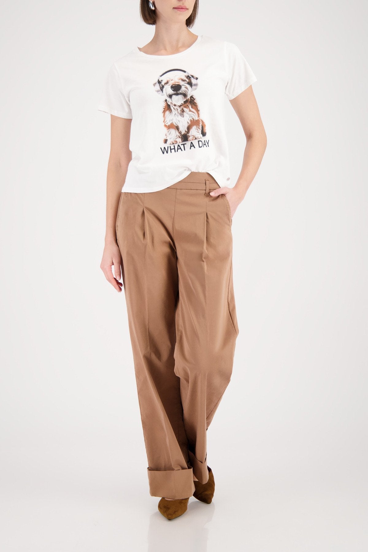 Monari Damen T-Shirts Cream