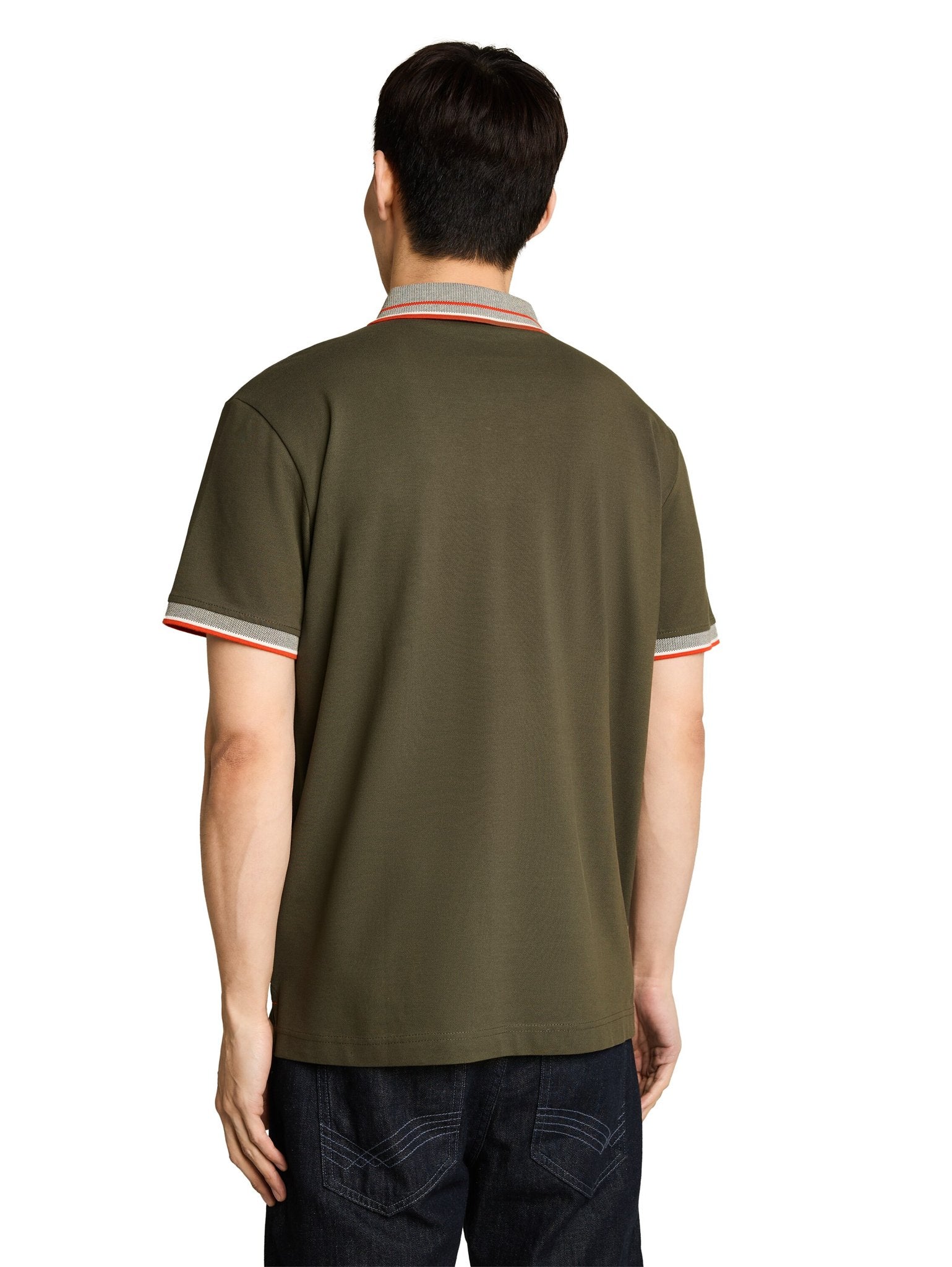 Tom Tailor Herren Polo-Shirts Deep Leaf Green