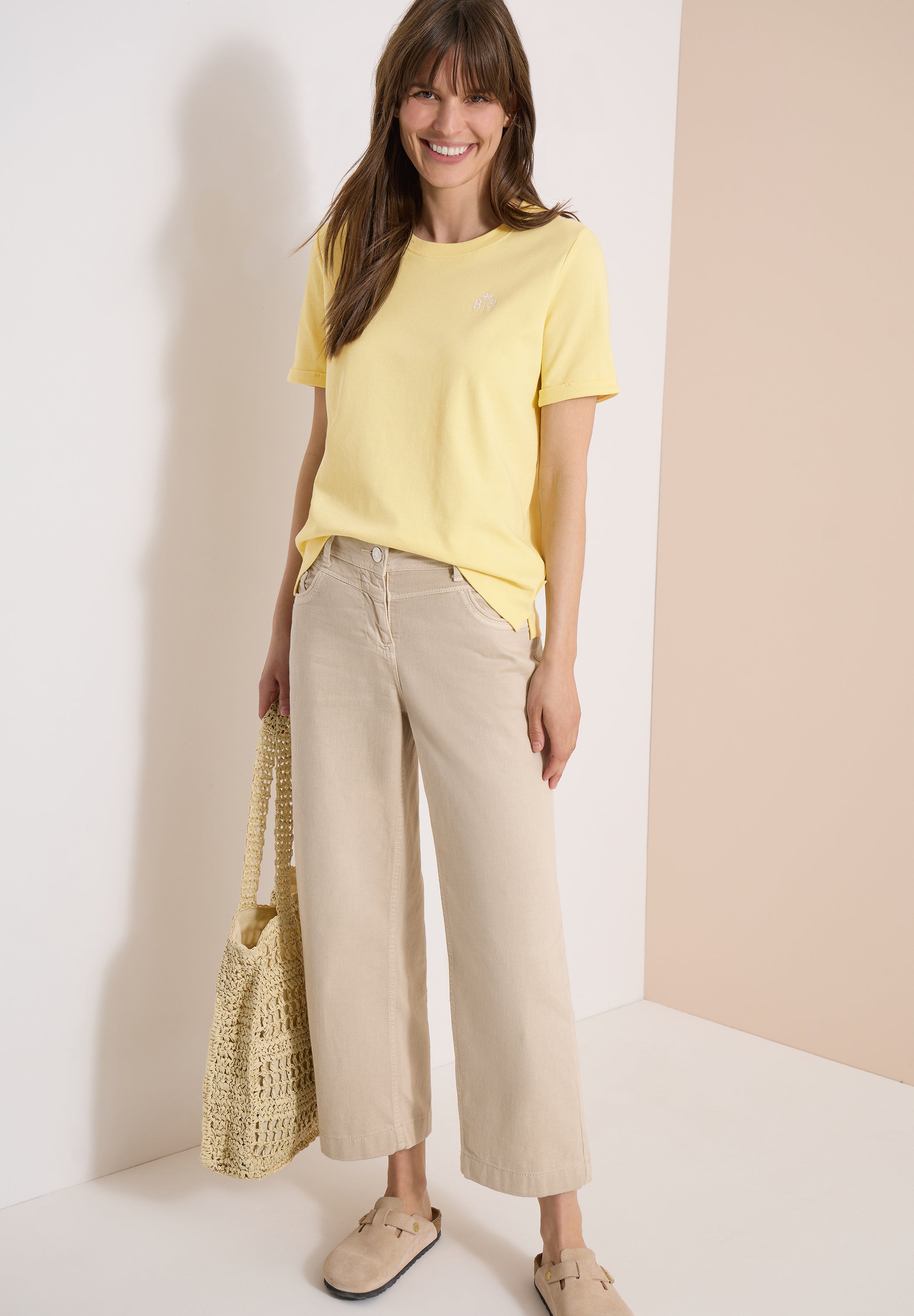 Cecil Damen T-Shirts Buttermil