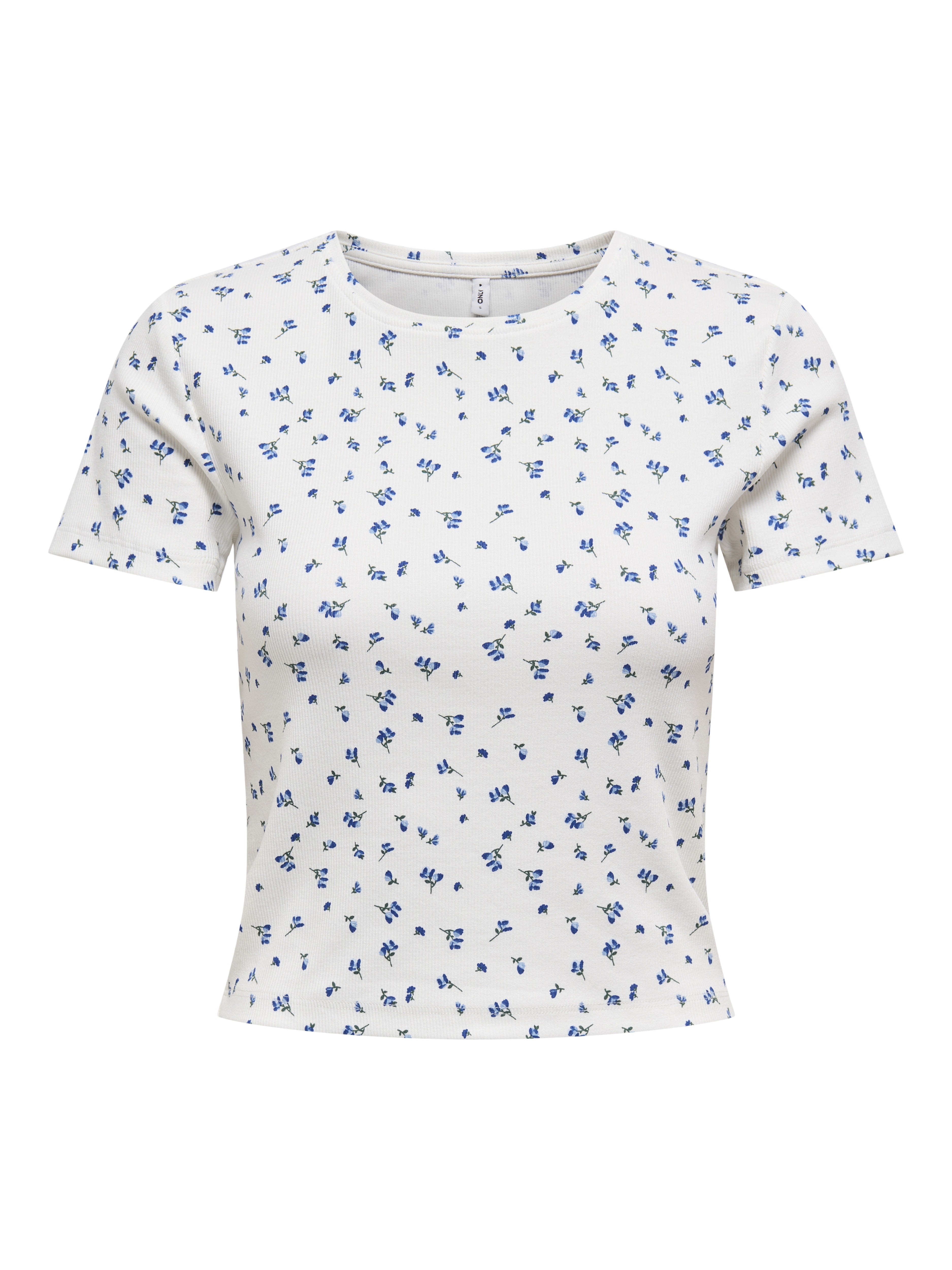 only Damen T-Shirts Cloud Dancer/Bl