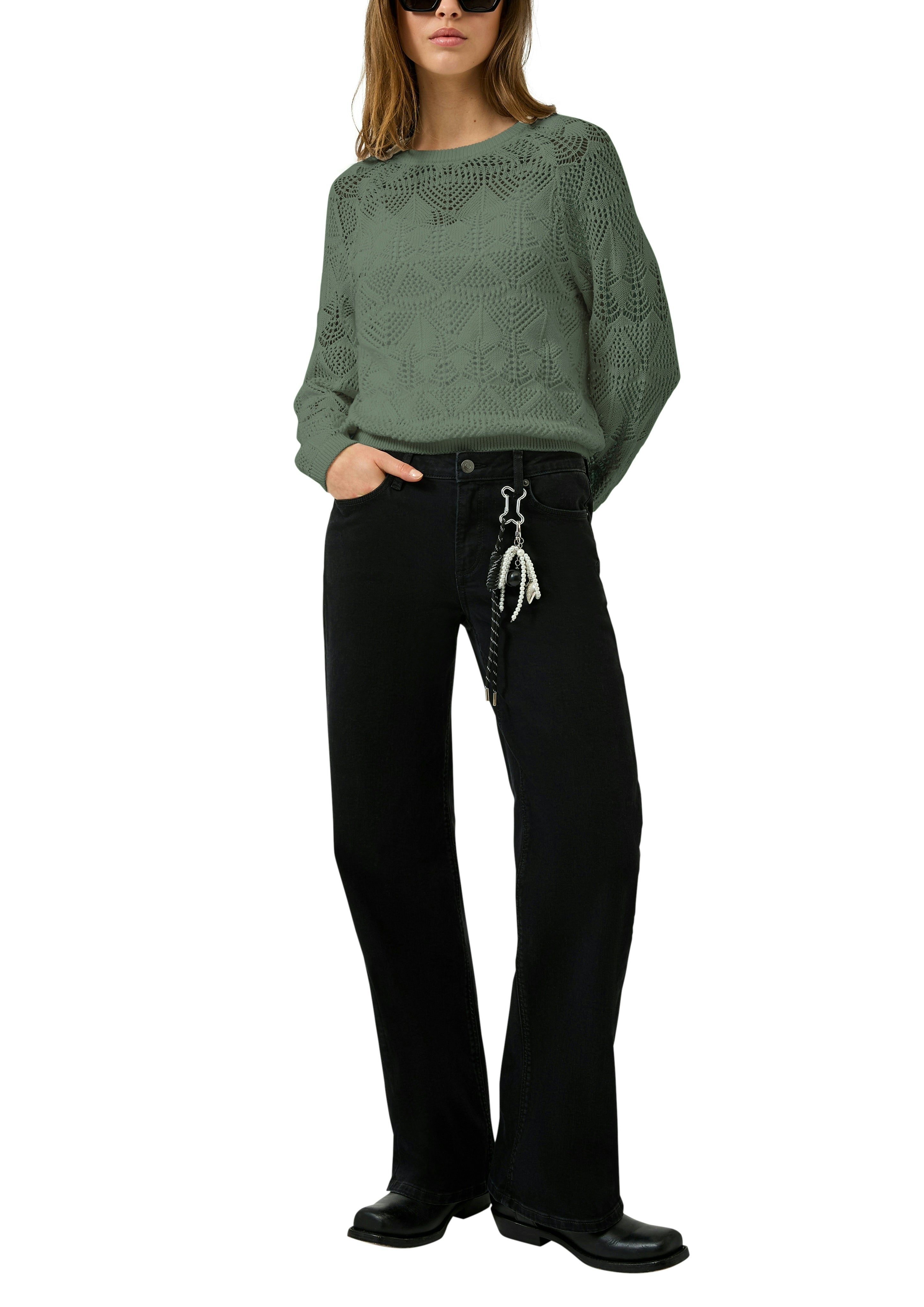 QS by S.Oliver Damen Pullover Green