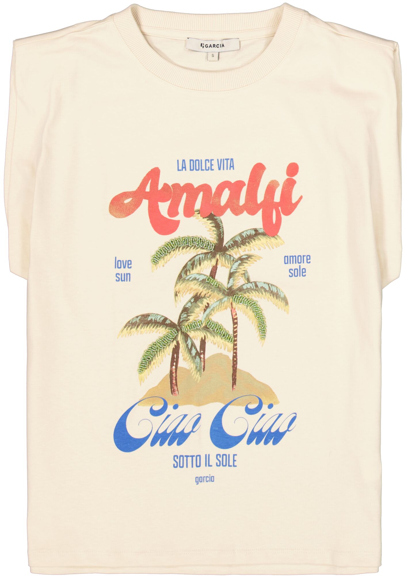 Garcia Damen T-Shirts Whitecap