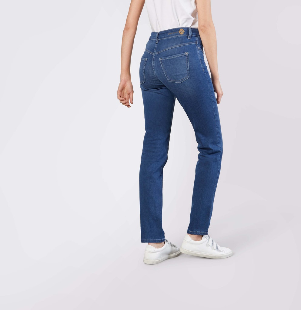 Mac Damen Jeans Mid Blue Authen