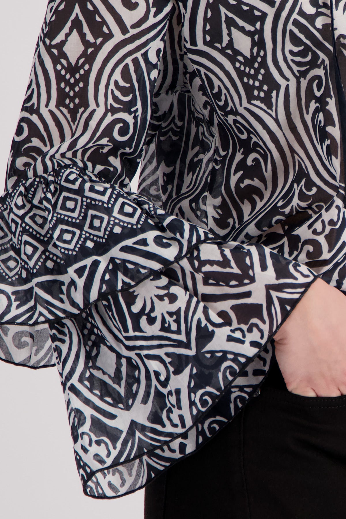 Monari Damen Blusen  Schwarz Gem