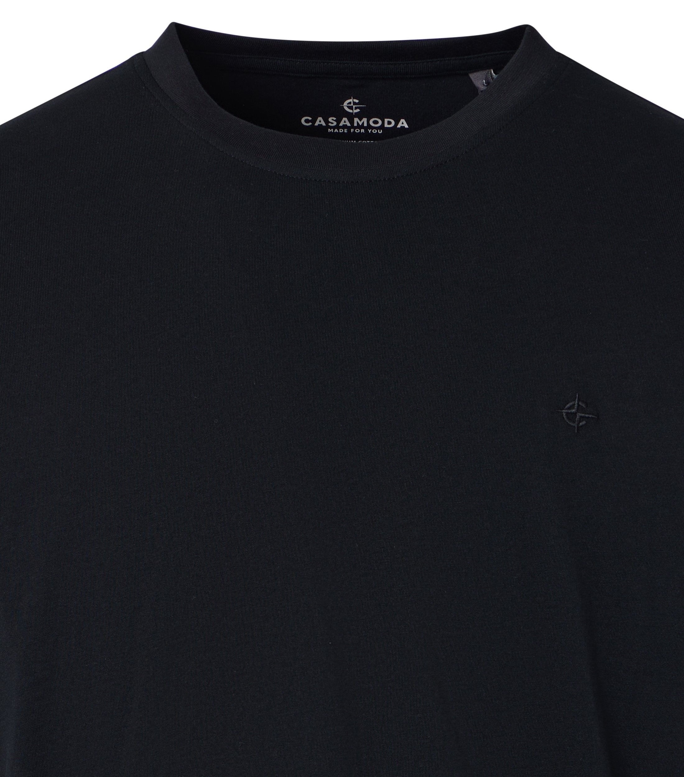 Casa Moda Herren T-Shirts kurz Schwarz