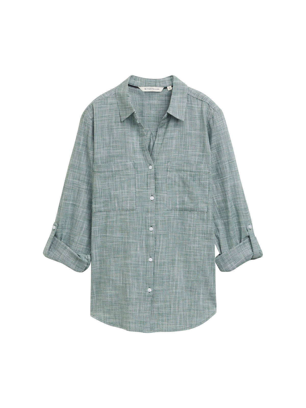 Tom Tailor Damen Blusen kurz Explorer Green