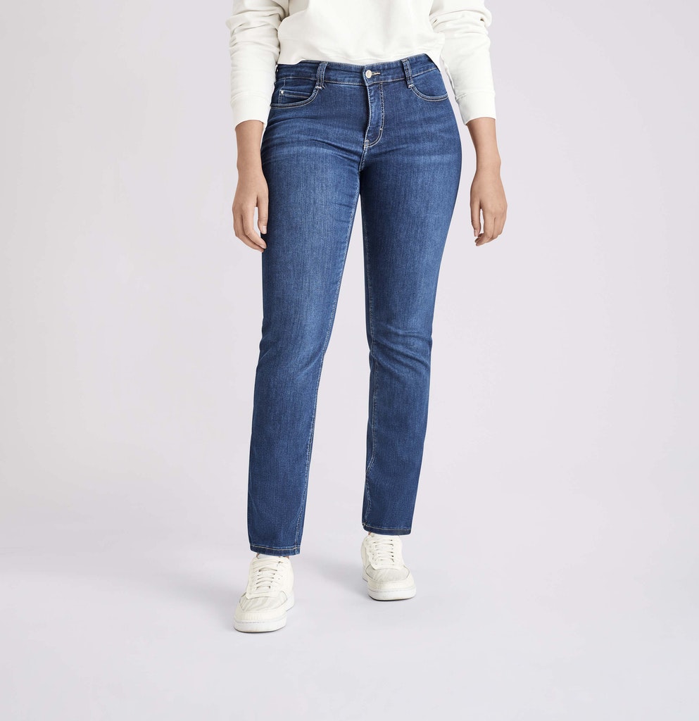 Mac Damen Jeans Mid Blue Authen